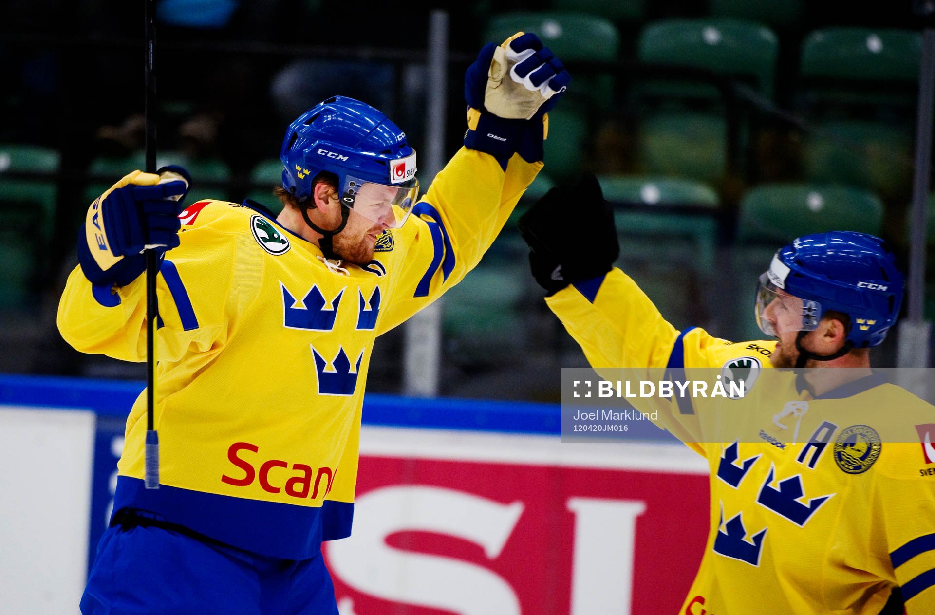 Daniel Fernholm och Fredrik Pettersson, Sverige, jubel