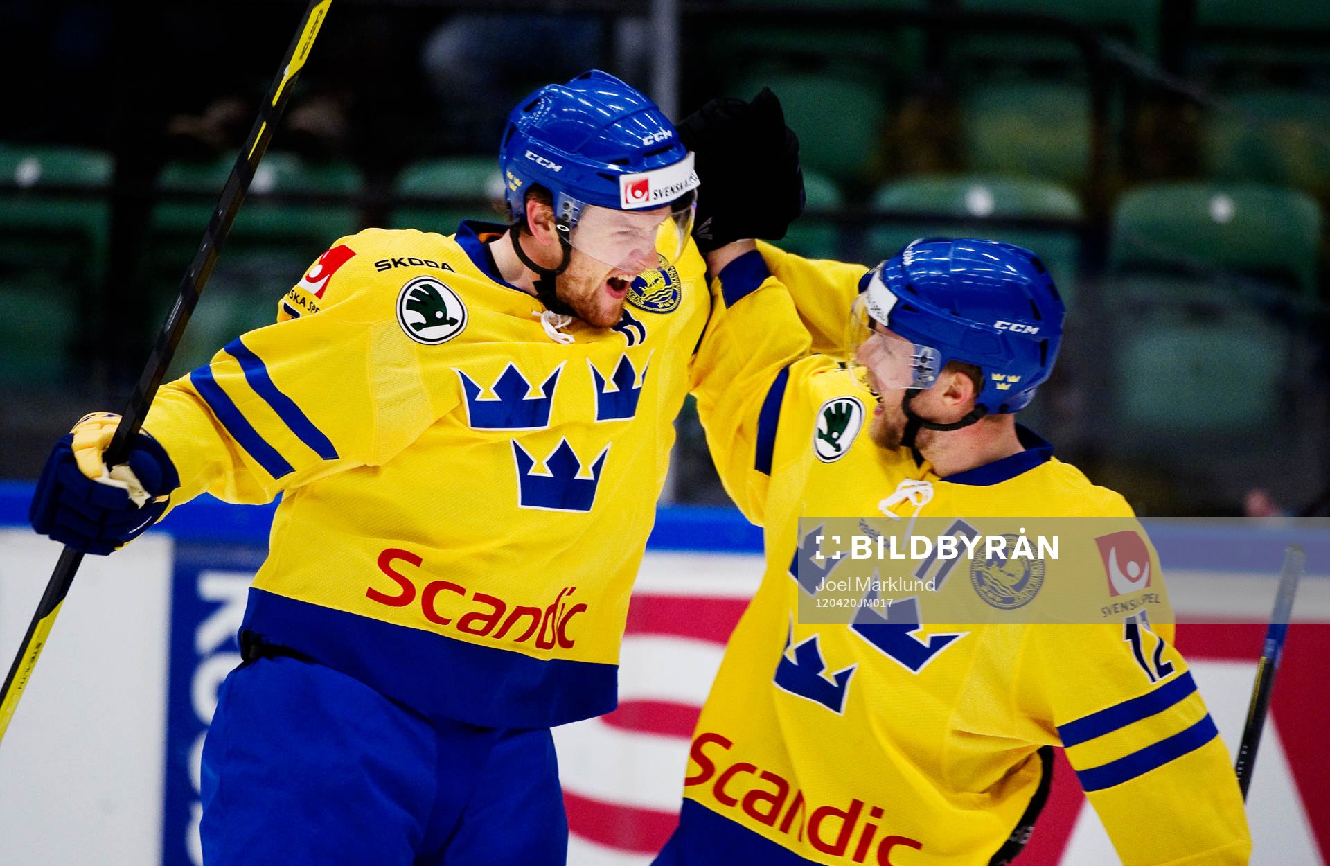 Daniel Fernholm och Fredrik Pettersson, Sverige, jubel