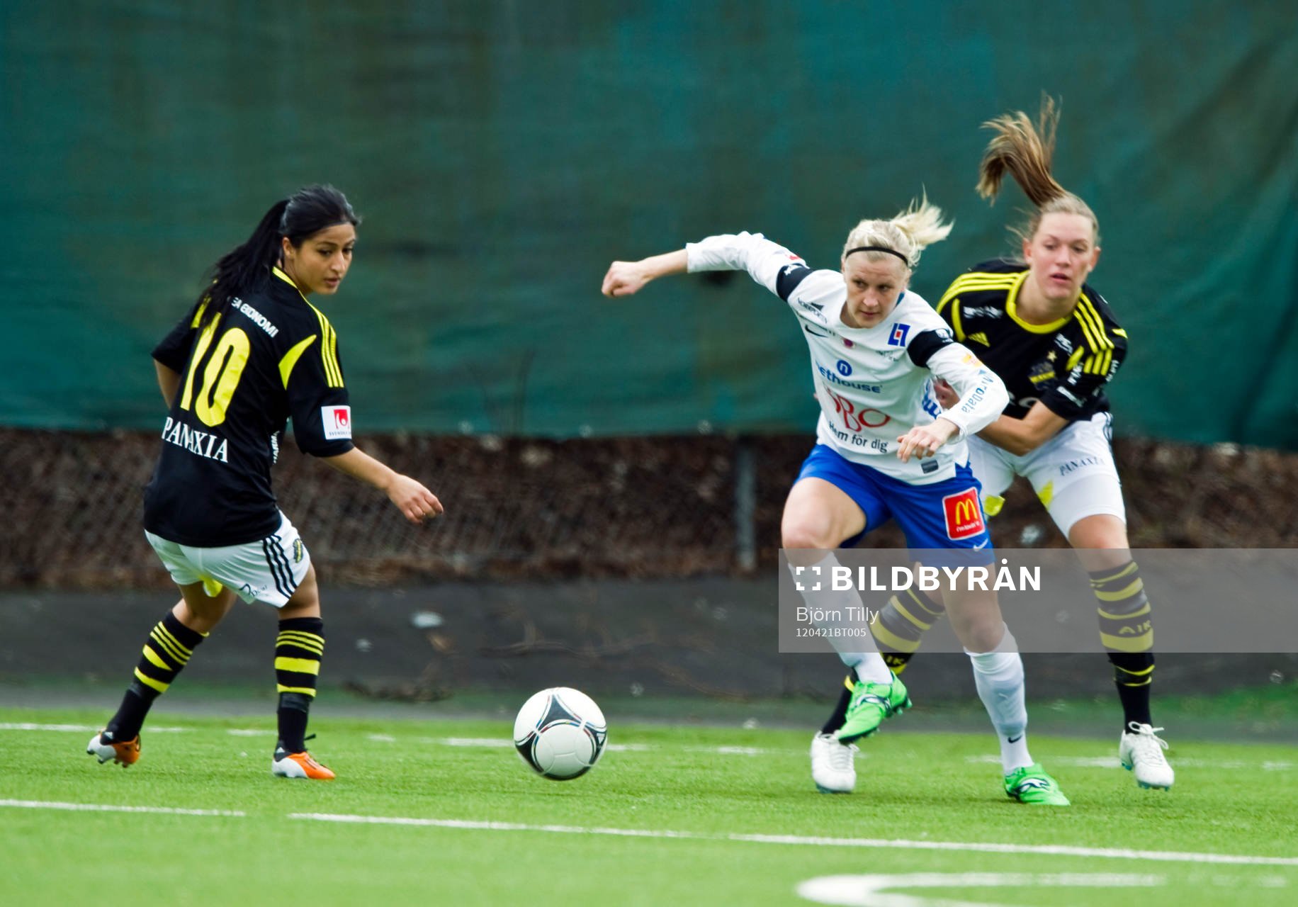 Nazanin Vaseghpanah, Jennie Nordin, AIK och Sanna Talonen,