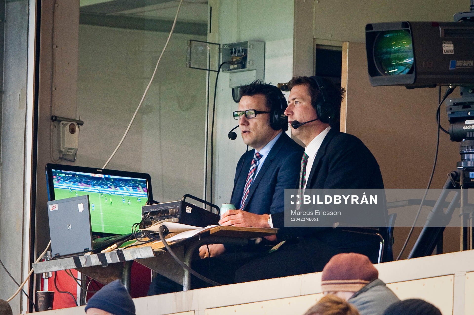 Pelle Blohm och Jonas Dahlquist, expertkommentator Canal +