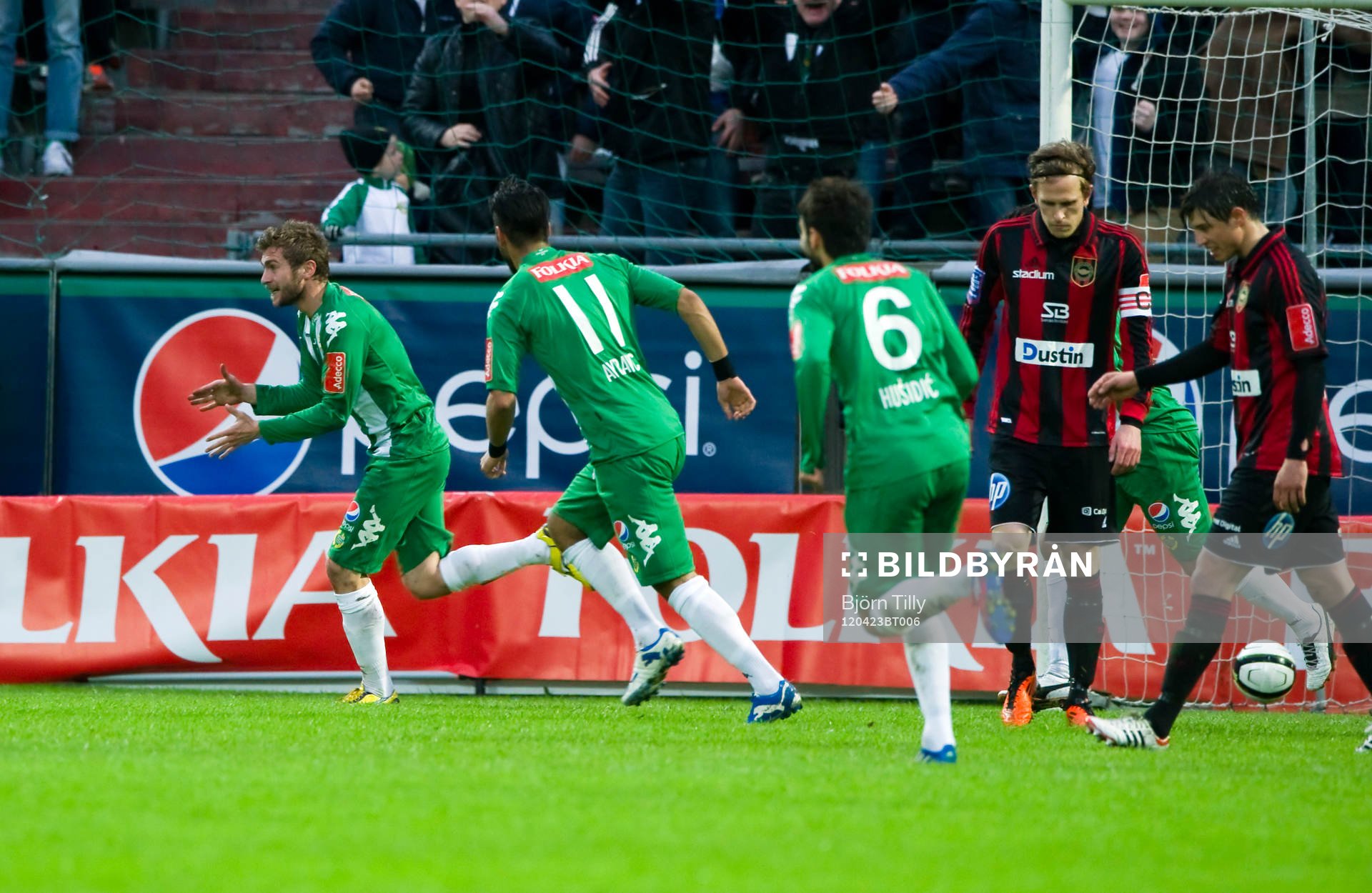 Christophe Lallet, Hammarby, jubel