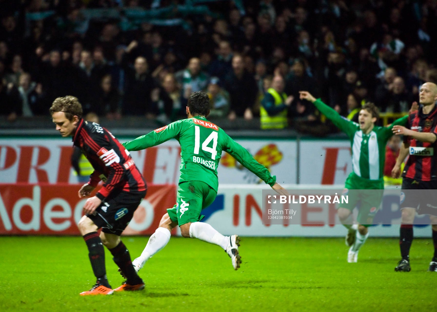 Sebastian Bojassen, Hammarby, jubel