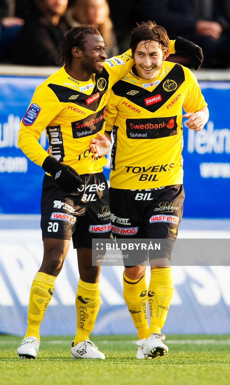 Amadou Jawo och Stefan Ishizaki, Elfsborg, jubel