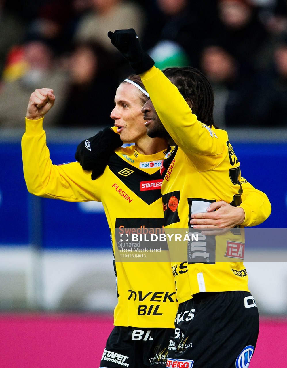 Niklas Hult och Amadou Jawo, Elfsborg, jubel
