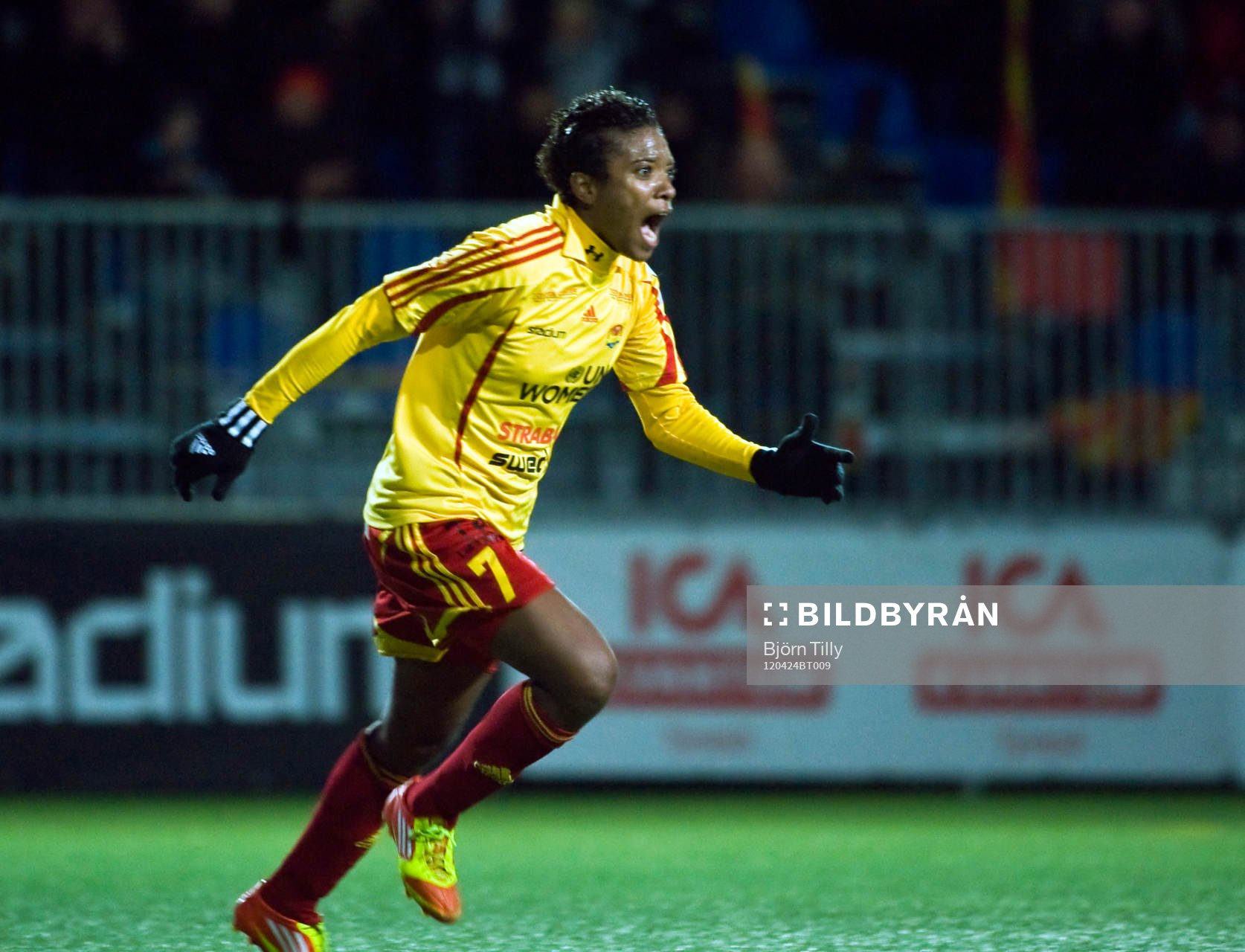  Elaine Moura, Tyresö, jubel efter 2-0.