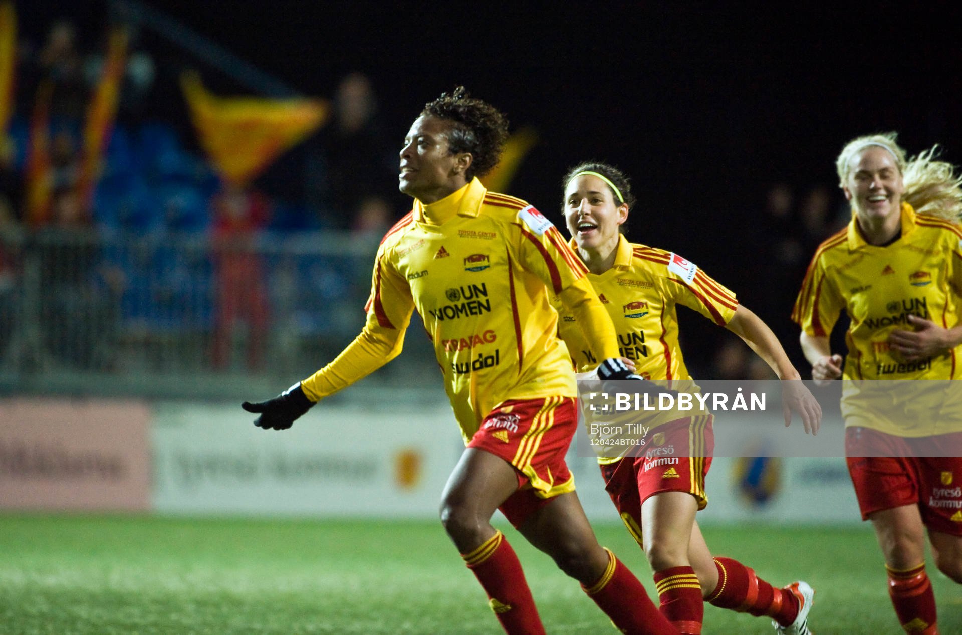  Elaine Moura, Tyresö, jubel efter 2-0.