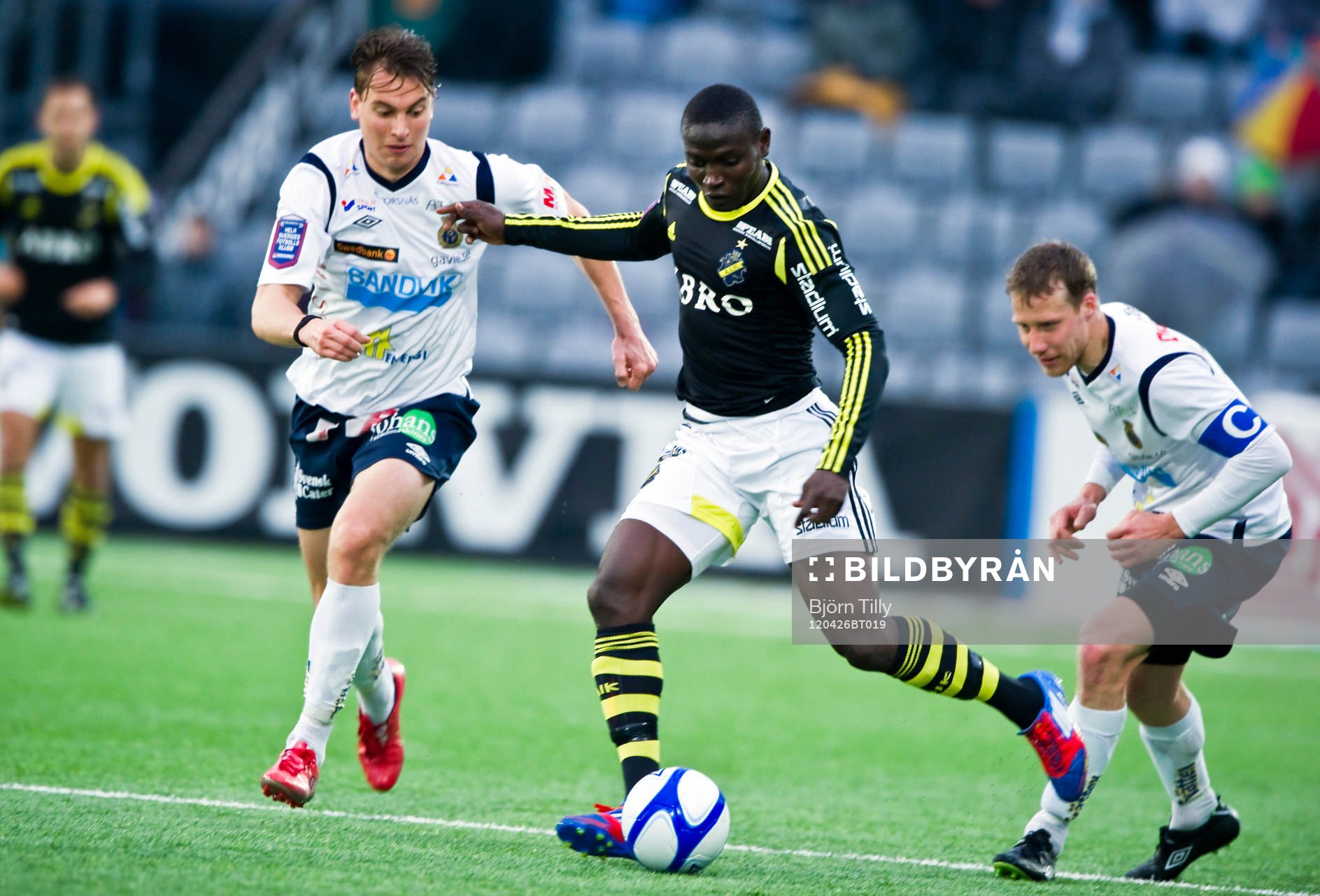 Marcus Hansson, Gefle och Alhassan Kamara, AIK och Daniel