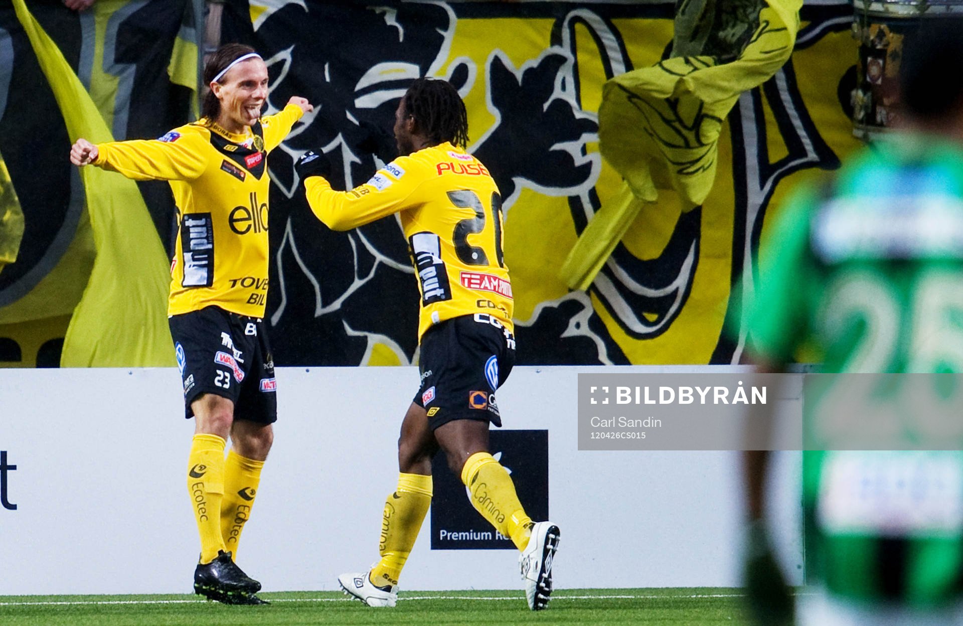 Niklas Hult, Amadou Jawo, Elfsborg, jubel. 2-1