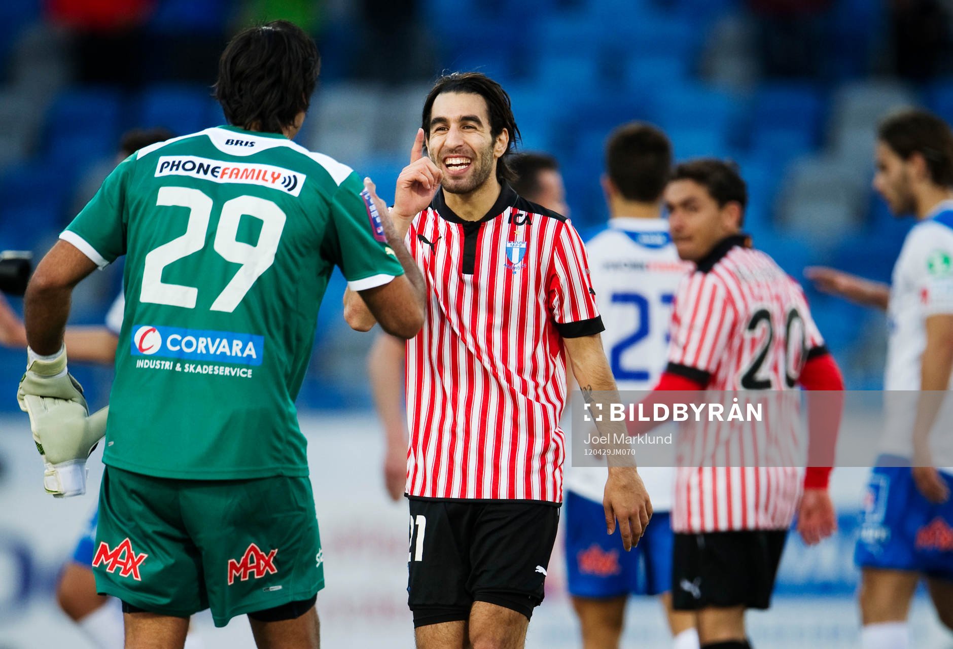 Abbas Hassan, målvakt, Norrköping, och Jimmy Durmaz,