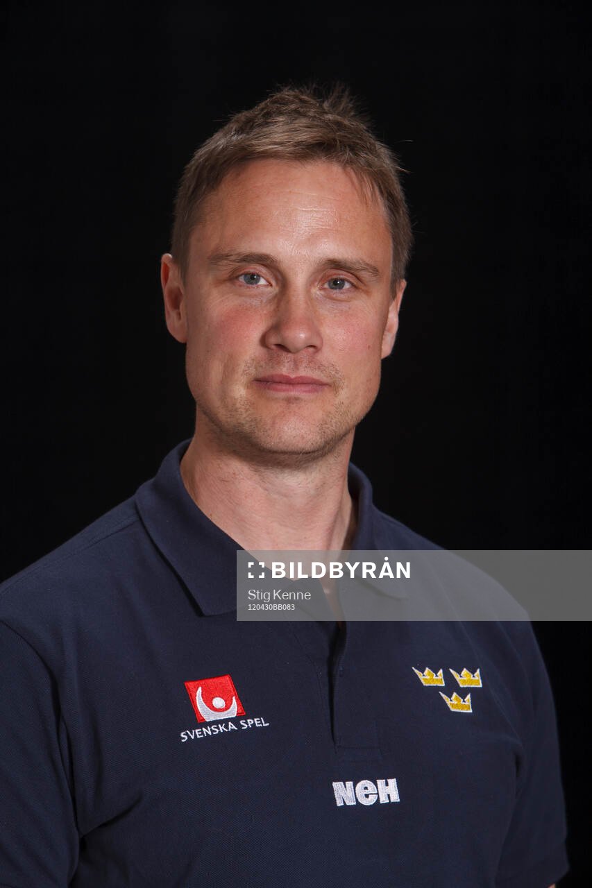 Assistant coach Roger Rönnberg of Sweden poses for a