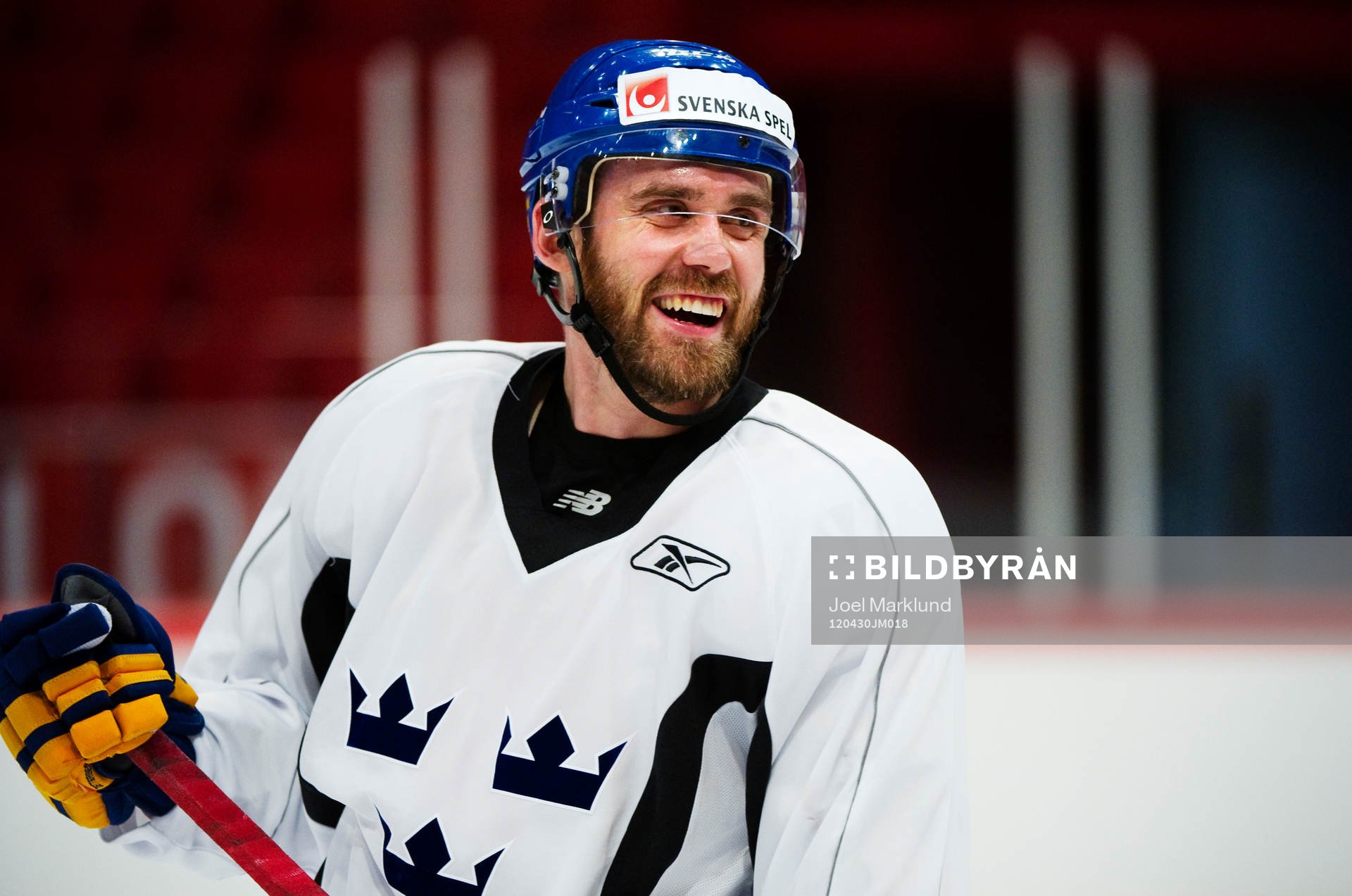 Henrik Zetterberg skrattar