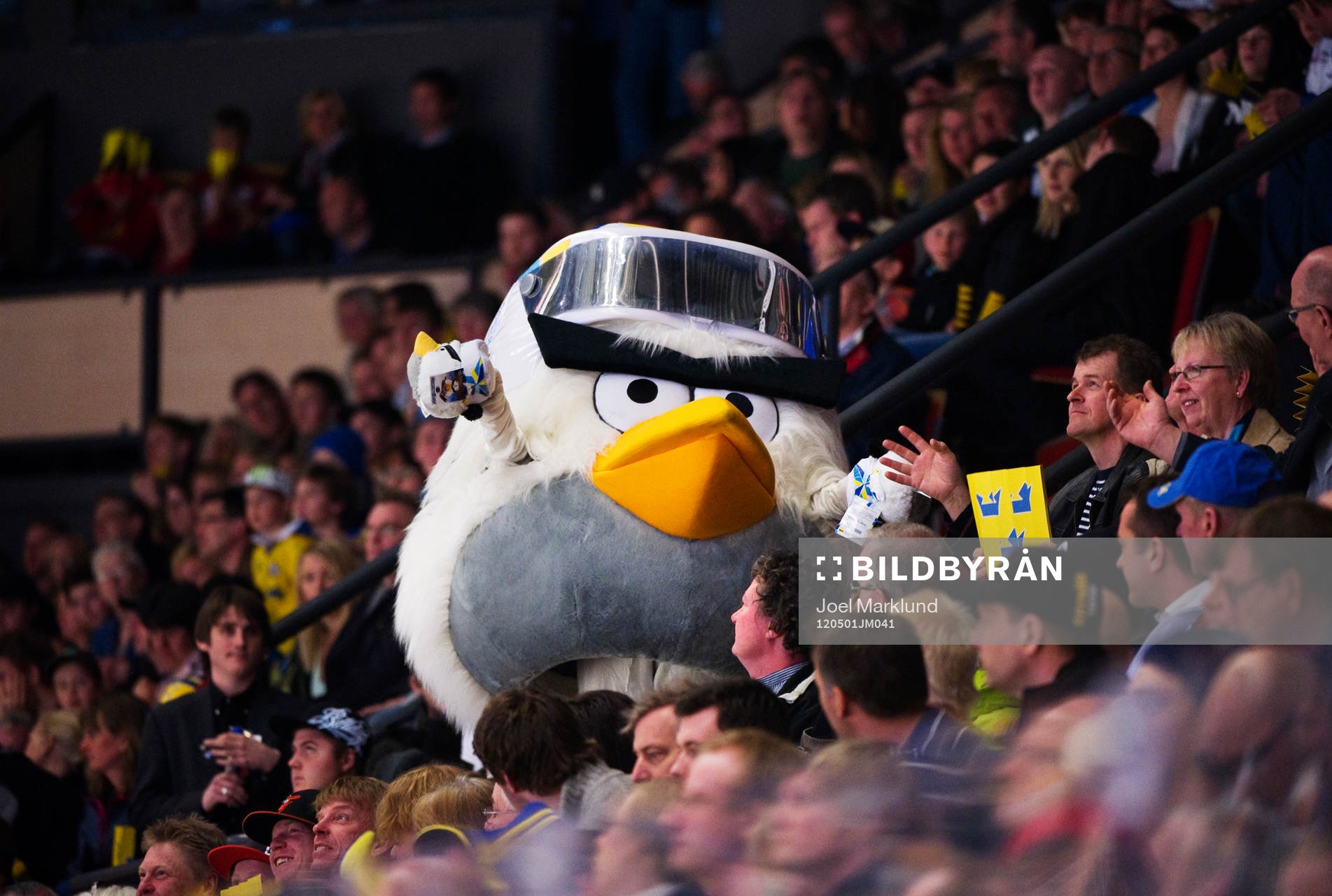 Maskoten för ishockey-VM 2012. Maskot