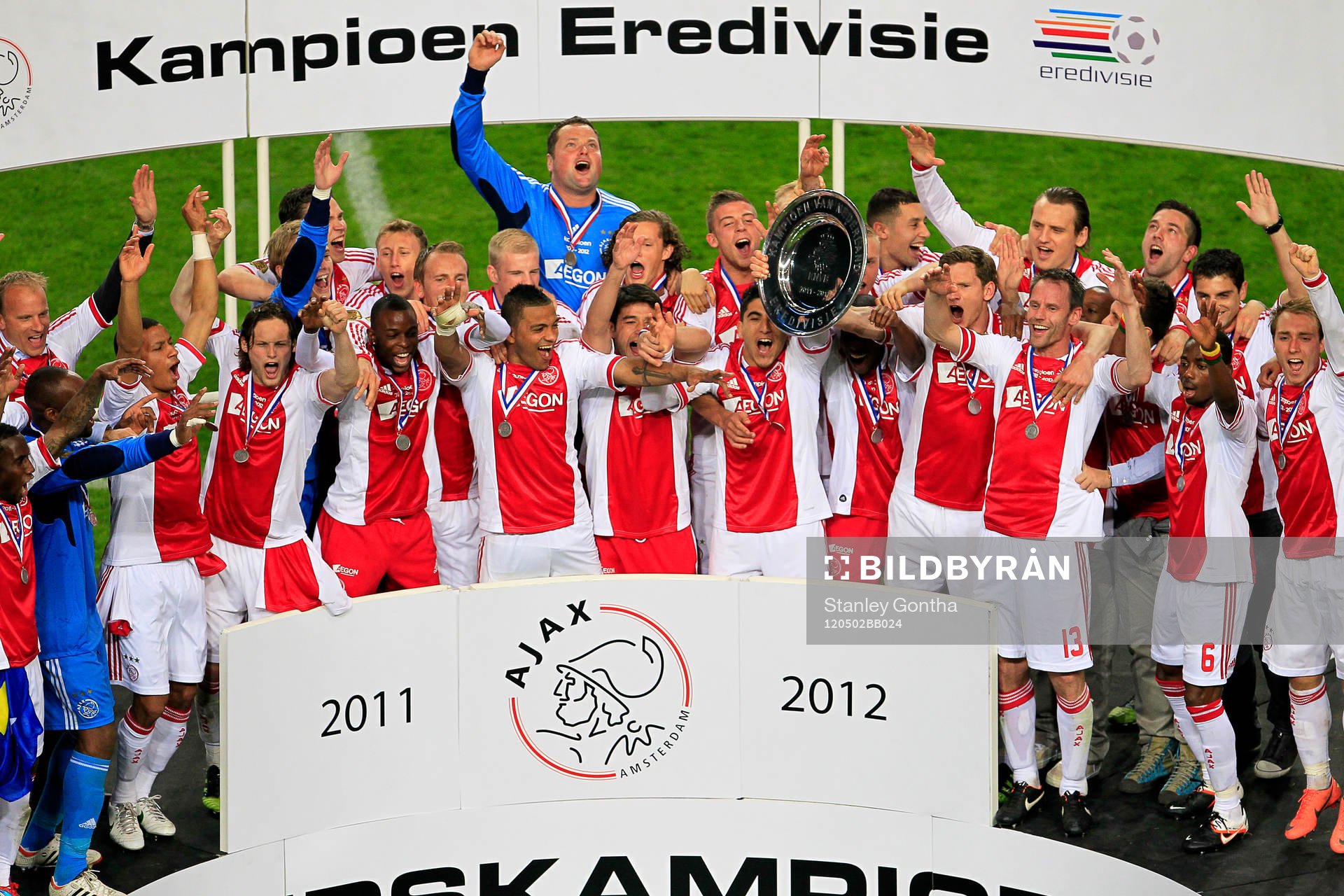 Ajax, Holländska Mästare 2012. Jubel, glädje