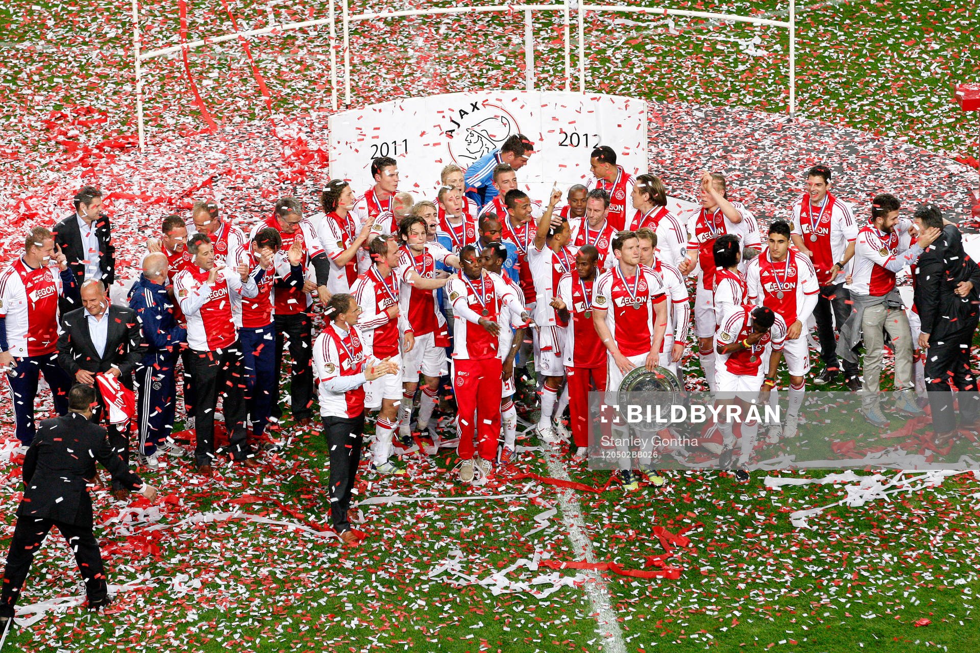 Ajax, Holländska Mästare 2012. Jubel, glädje