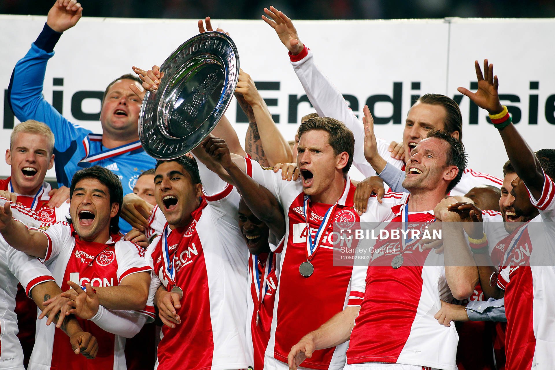 Ajax, Holländska Mästare 2012. Jubel, glädje