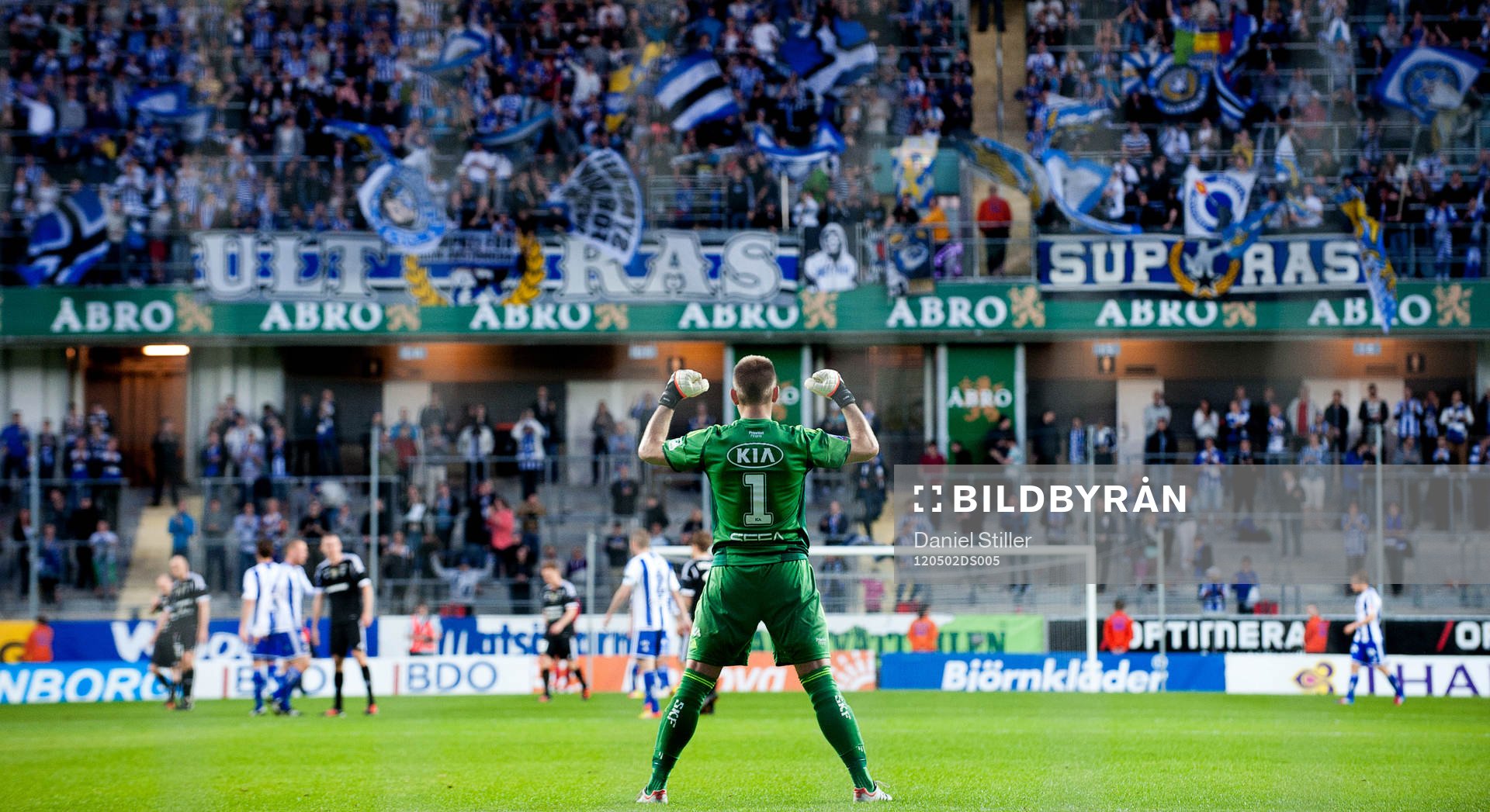 John Alvbåge, målvakt, IFK Göteborg, jubel