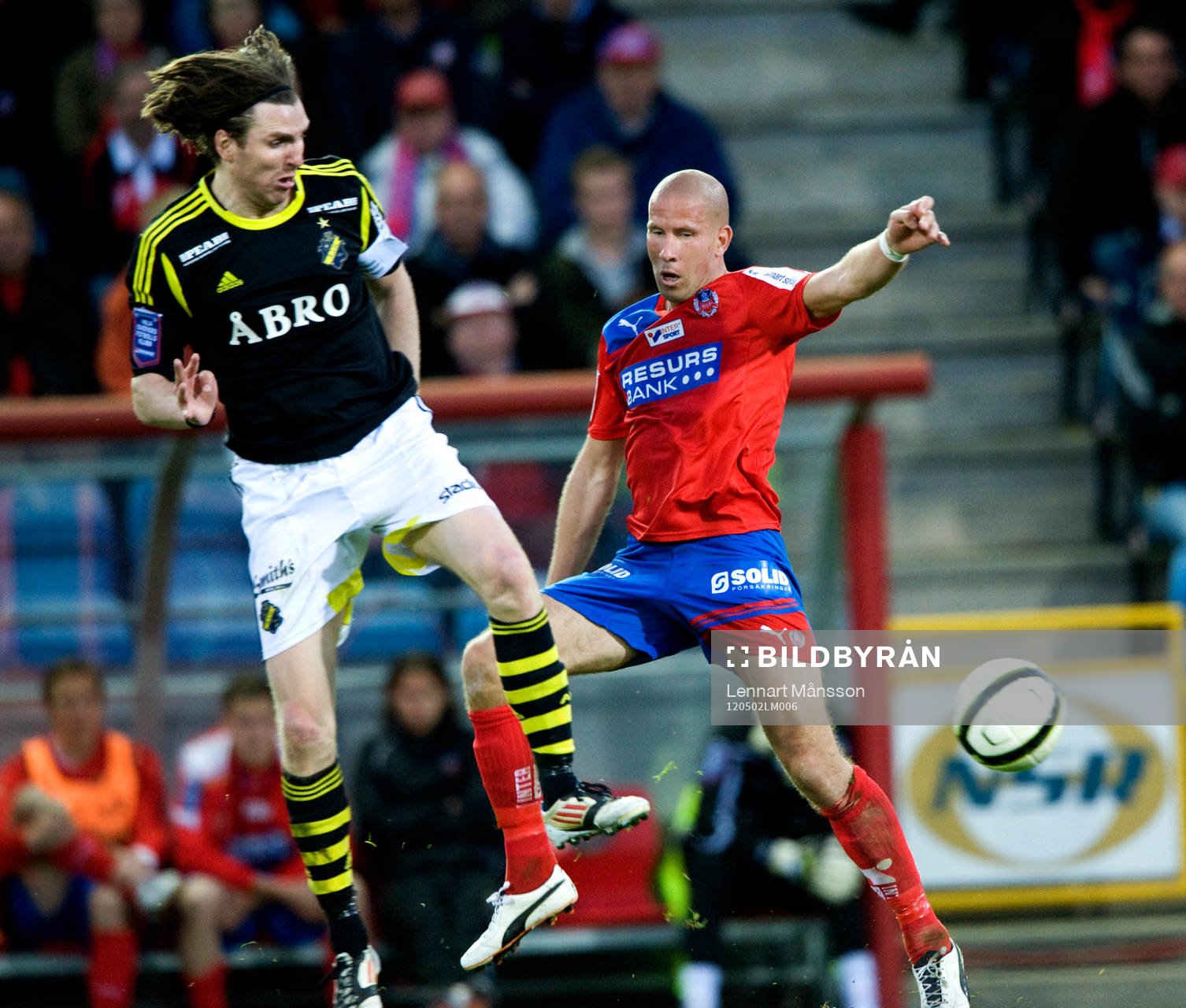 Mattias Lindström, Helsingborg och Nils-Eric Johansson, AIK