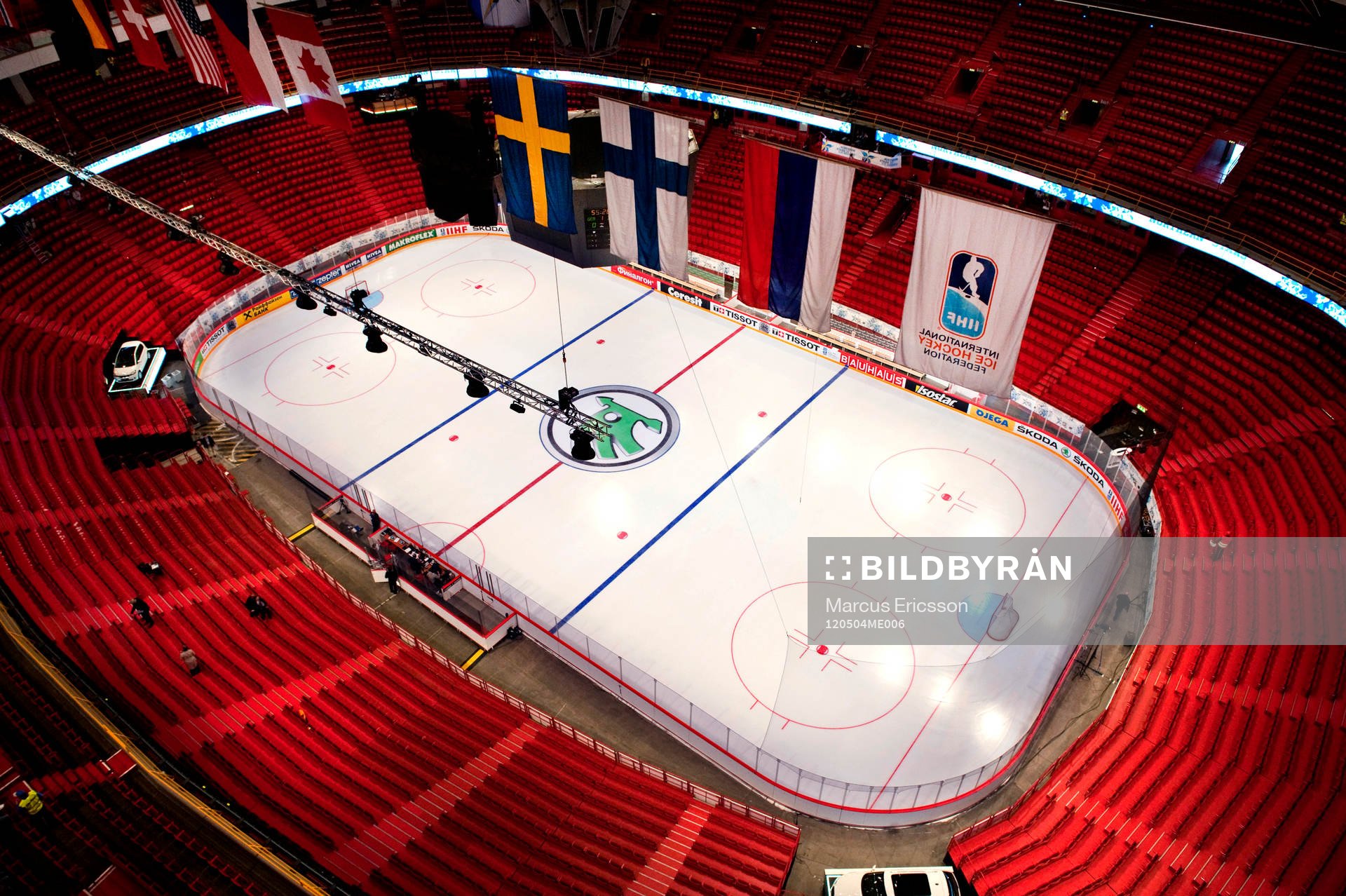 Ericsson Globe Arena. Globen. Interiör Översikt
