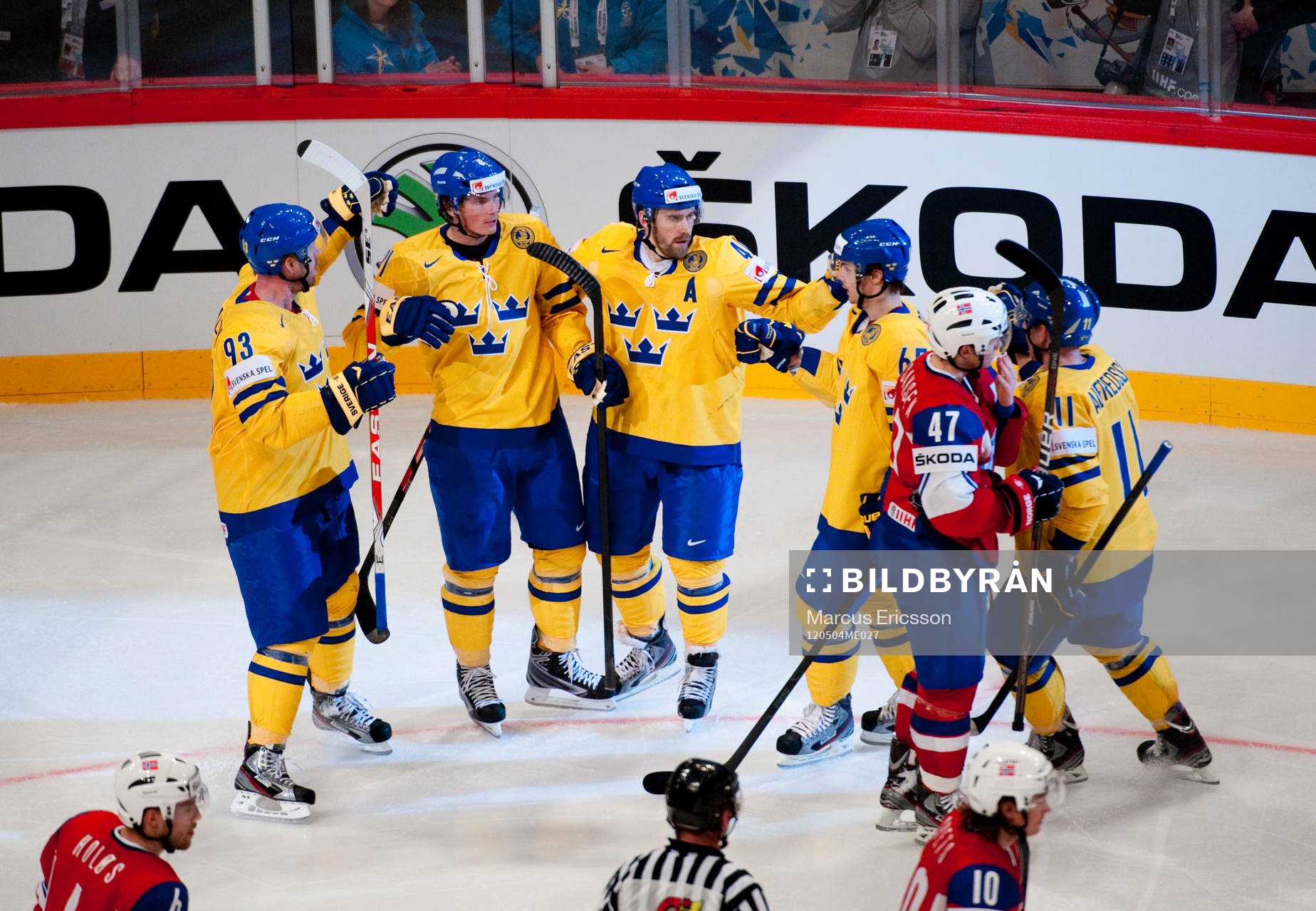 Loui Eriksson och Henrik Zetterberg, Sverige i jubel