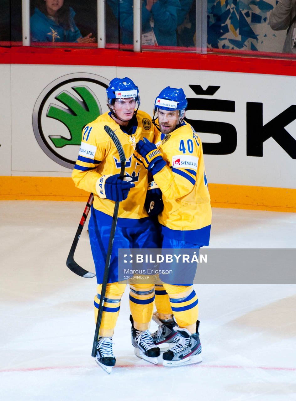 Loui Eriksson och Henrik Zetterberg, Sverige i jubel