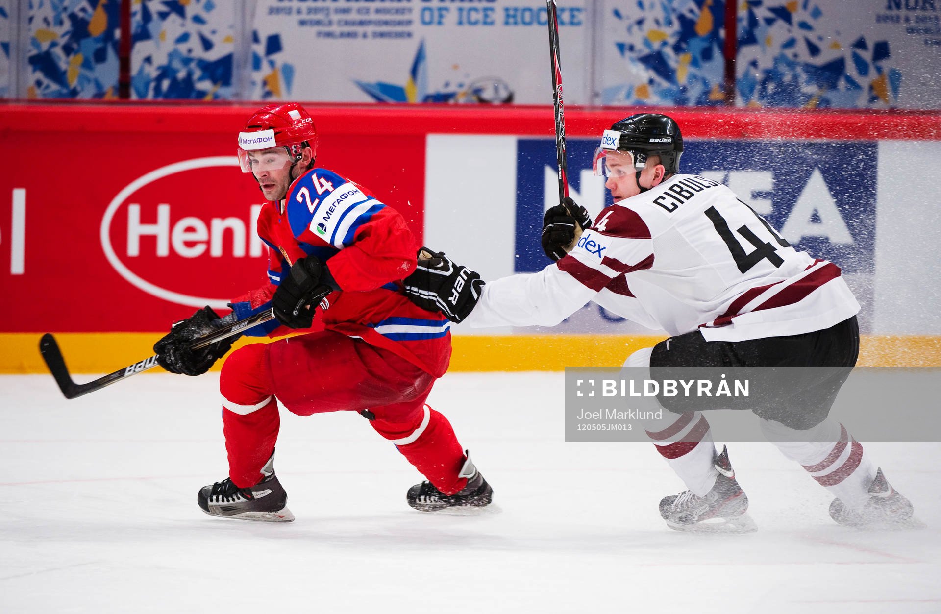 Alexander Popov, Ryssland, och Oskars Cibulskis, Lettland