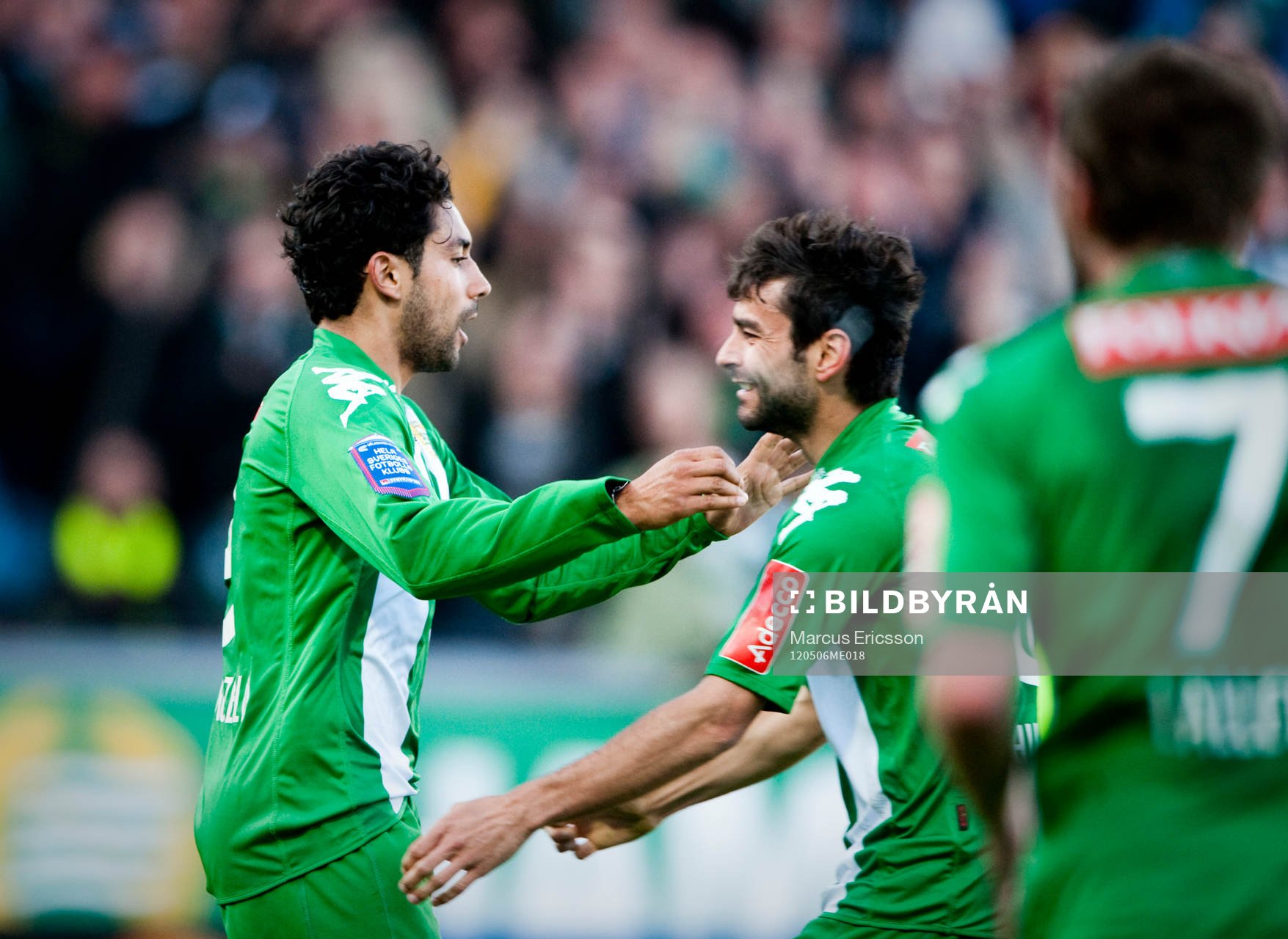 Sebastian Castro-Tello, Hammarby jubel efter kvitteringen 1-1