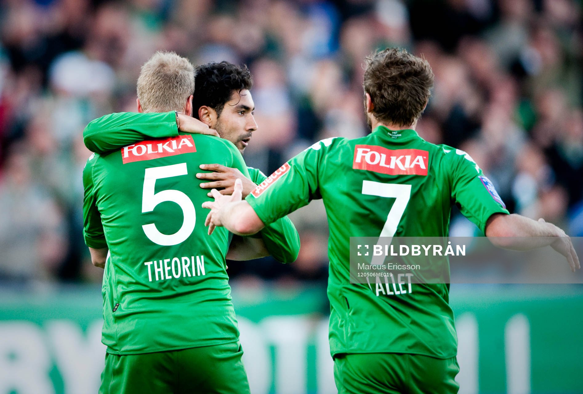  Sebastian Castro-Tello, Hammarby jubel efter kvitteringen 1-1