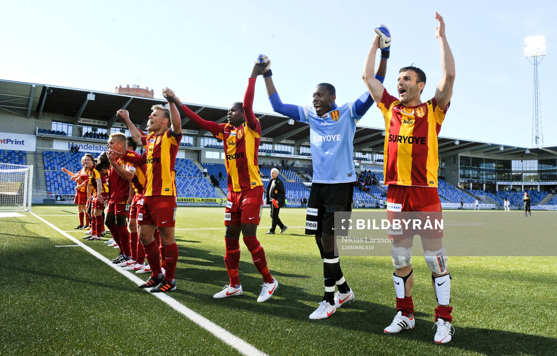 Sharbel Touma var matchens gigant med sina tre mål. Här