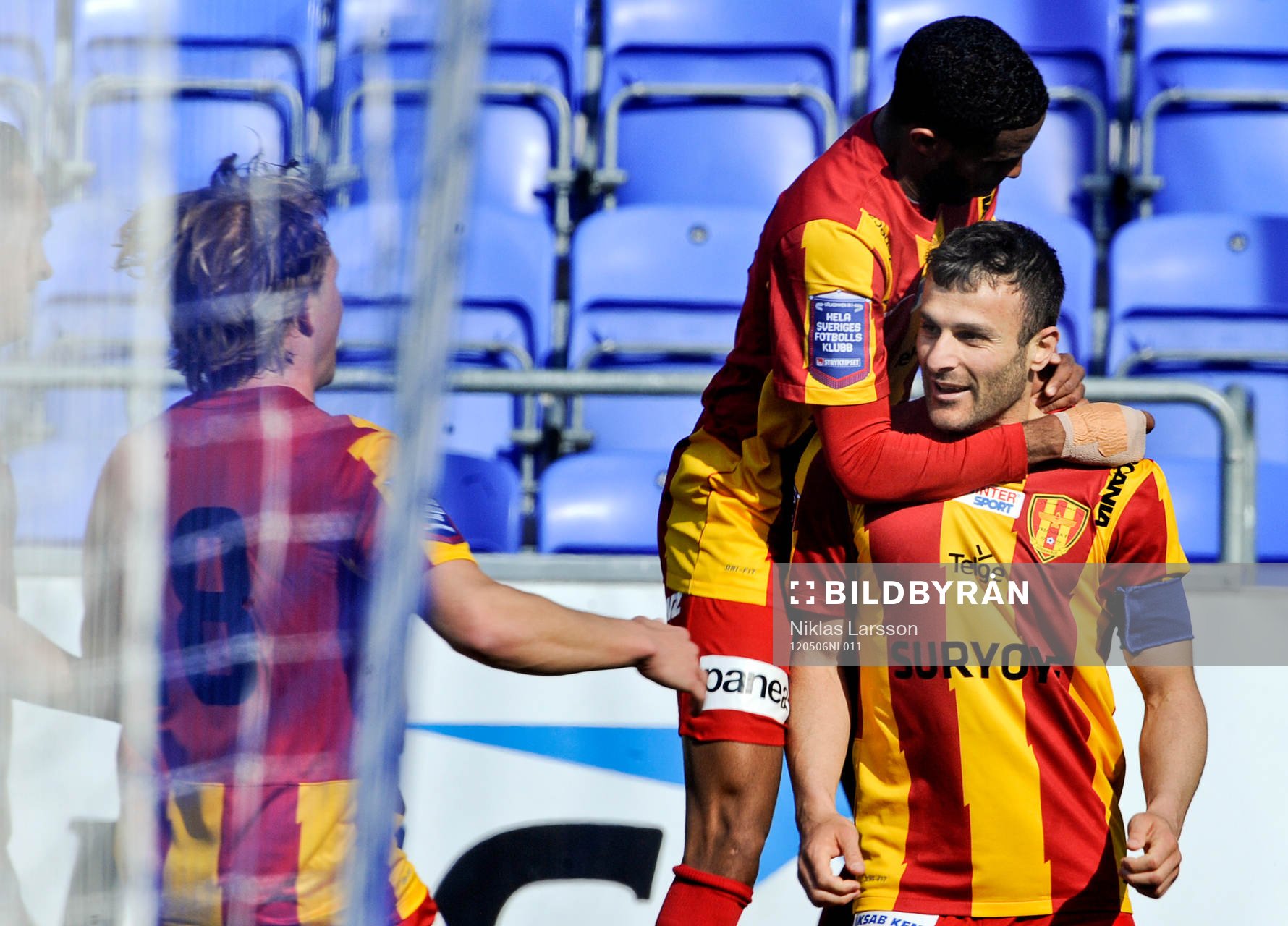 Sharbel Touma var matchens gigant med sina tre mål. Här