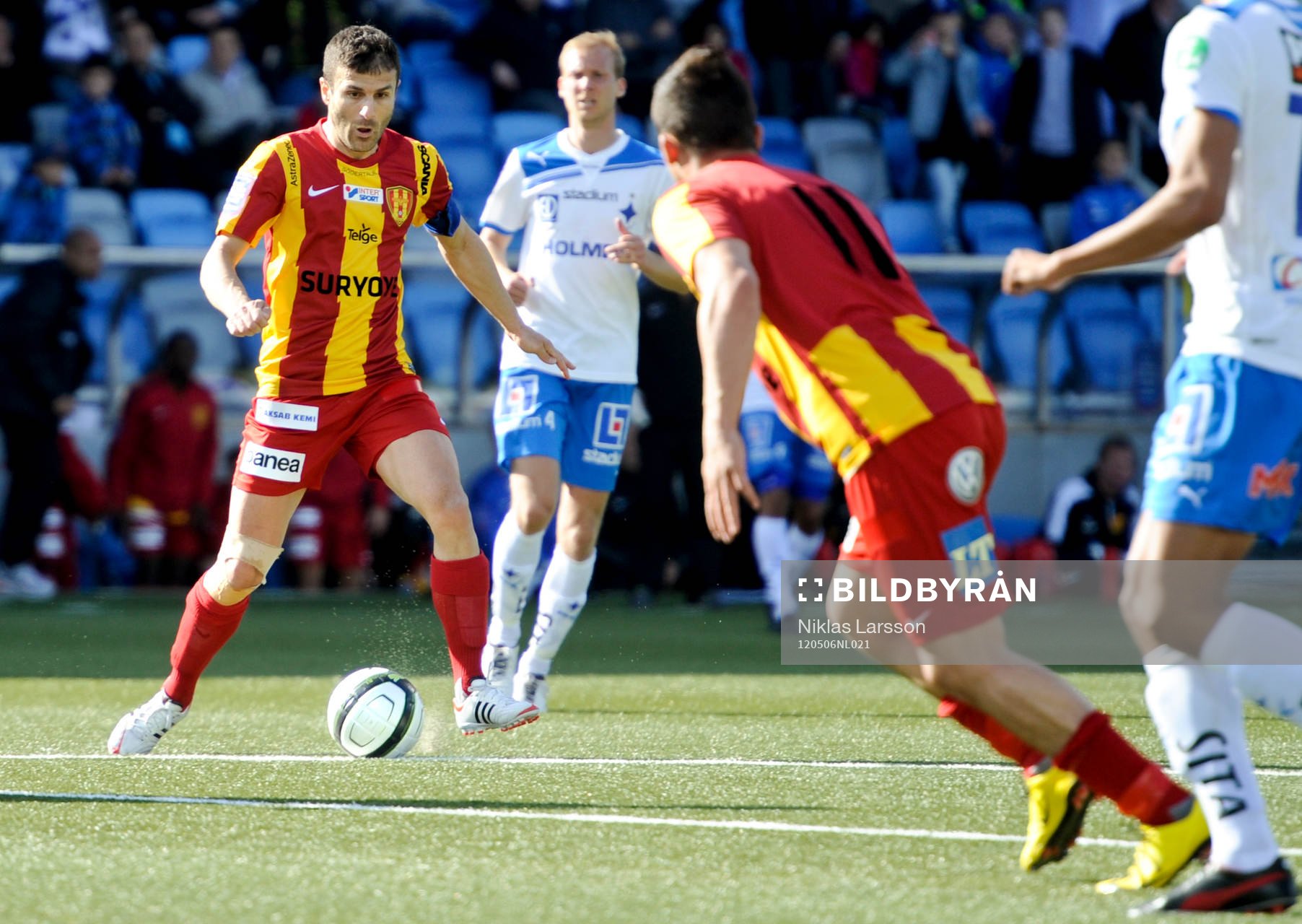 Sharbel Touma, Syrianska, var matchens gigant med sina tre