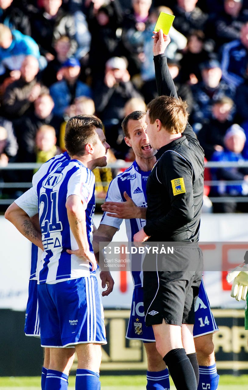 Emil Salomonsson, gult kort, IFK Göteborg, Pontus