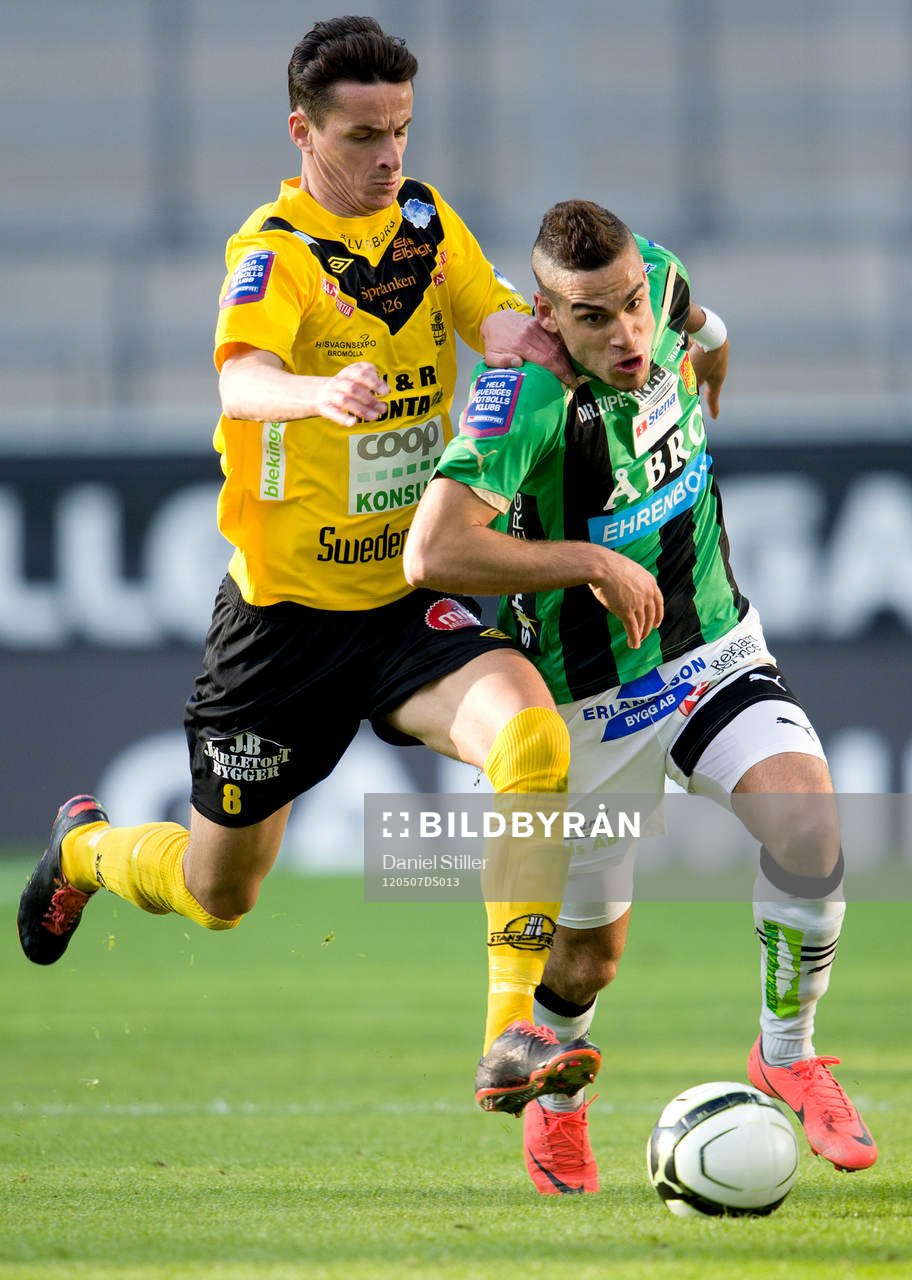 Haris Radetinac, Mjällby. Mervan Celik, GAIS