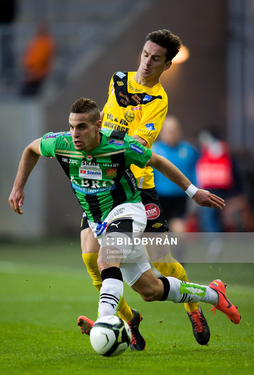 Haris Radetinac, Mjällby. Mervan Celik, GAIS