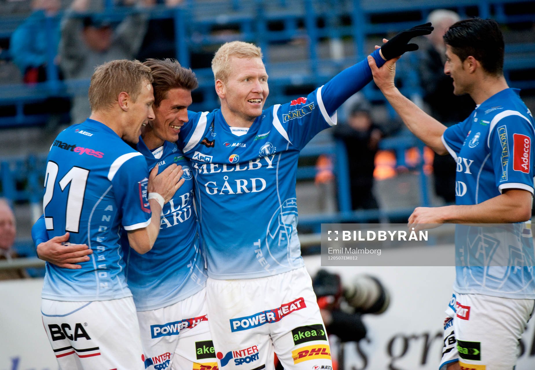 Andreas Grahm, Trelleborg gör 3-1. Jubel