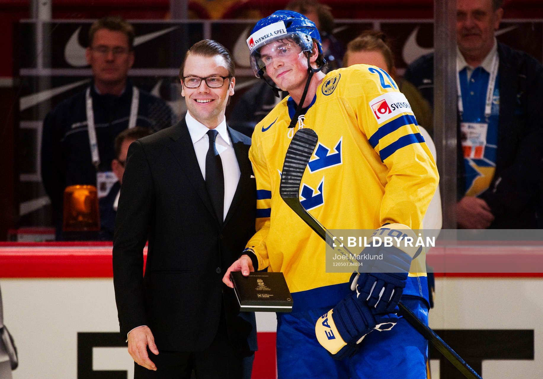 Prins Daniel delade ut priset för Sveriges bästa spelare
