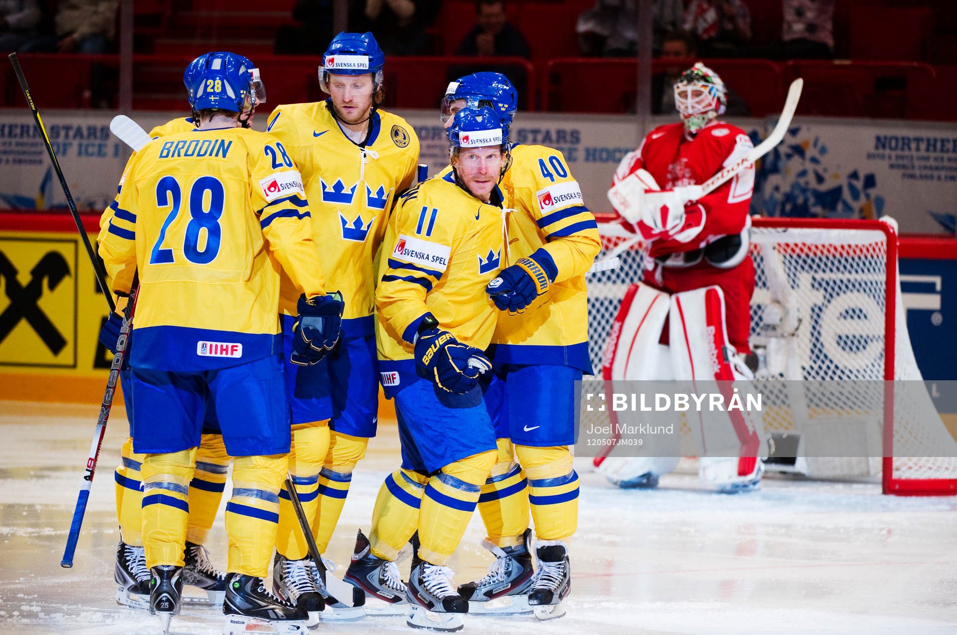 Daniel Alfredsson, Sverige, jubel