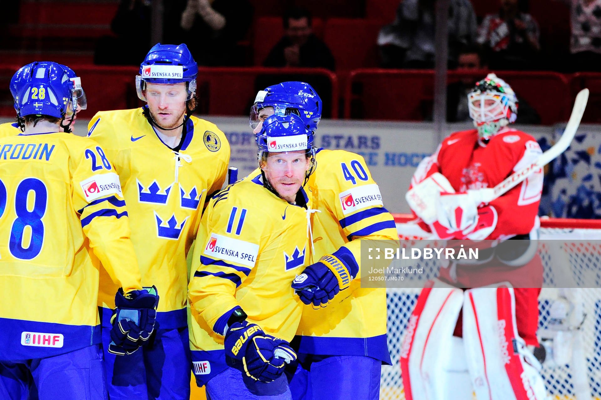 Daniel Alfredsson, Sverige (jubel)