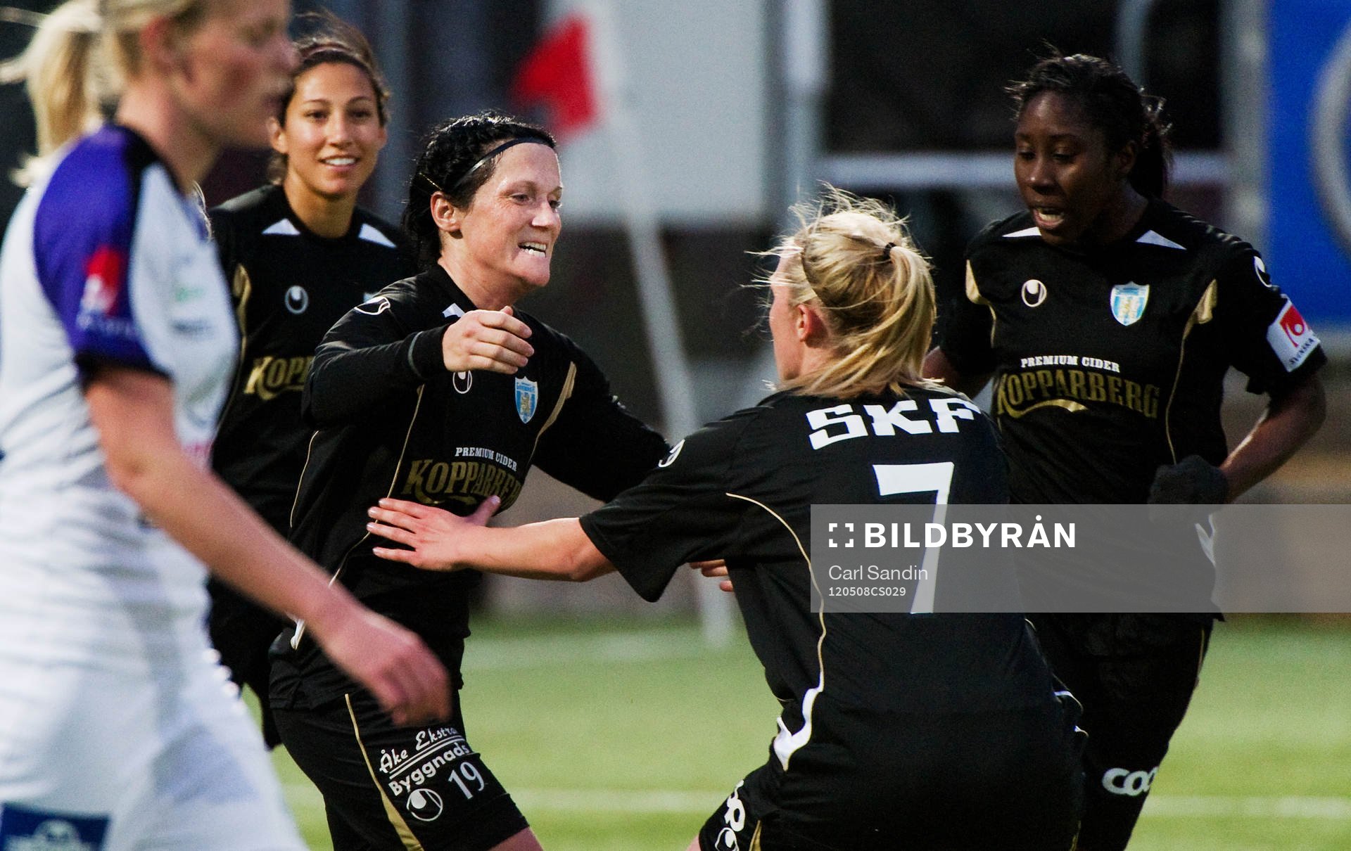  Marlene Sjöberg, Göteborgs FC, jubel efter mål på straff.