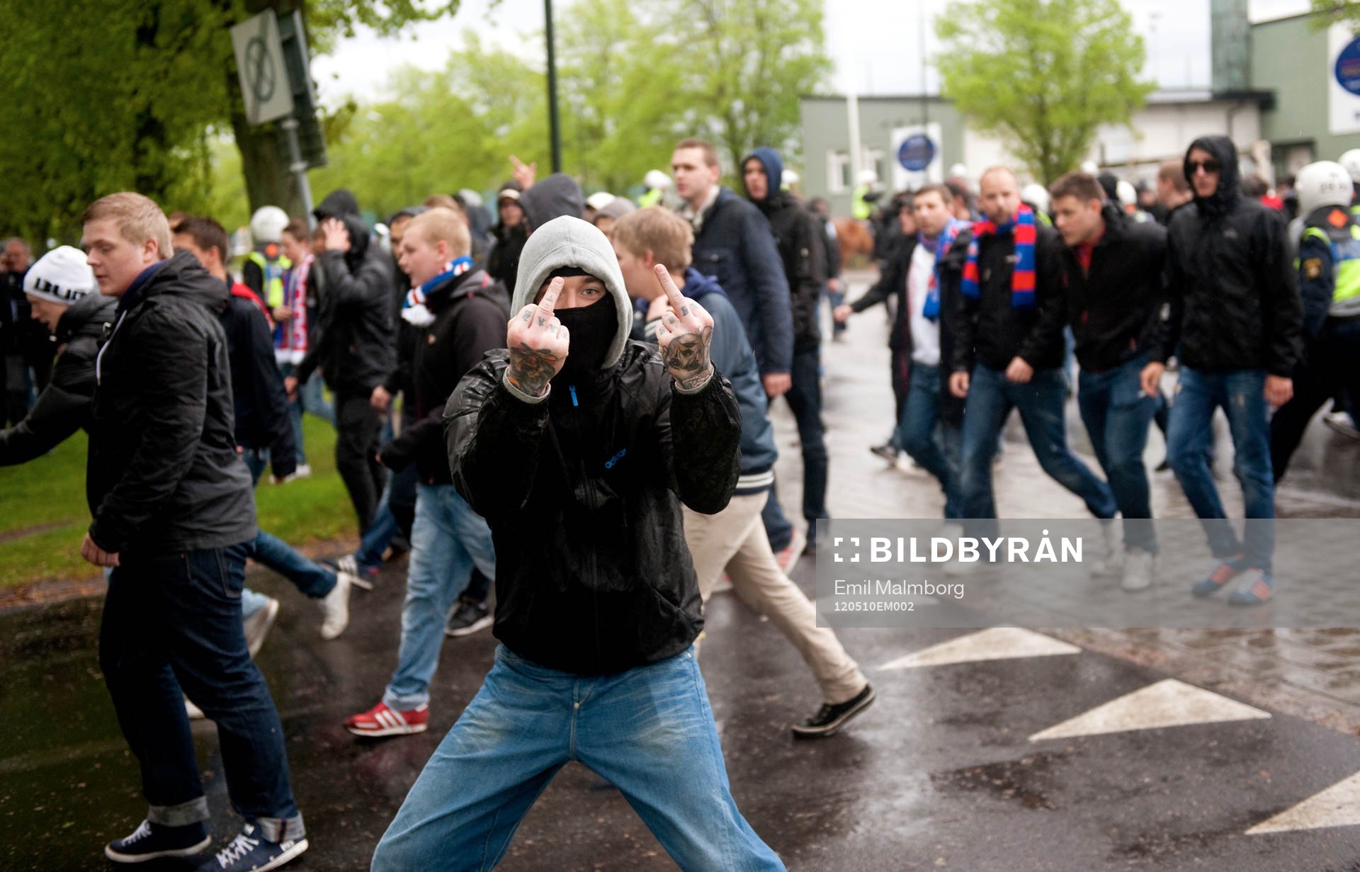 Helsingborgs supportrar anländer men polisen har koll på