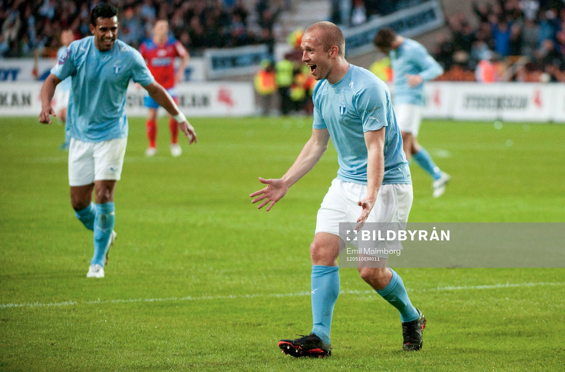 Daniel Larsson, Malmö. 1-0. Jubel