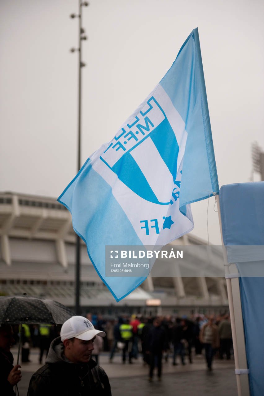 Supporter flagga. Malmö FF