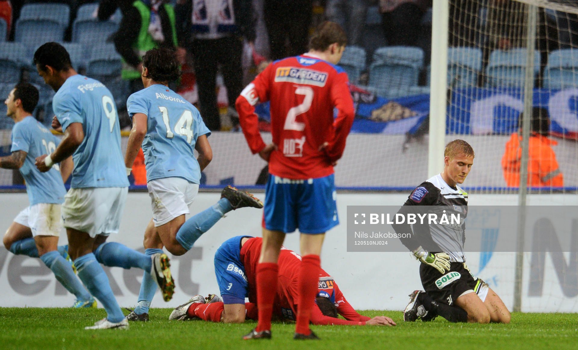 Malmö FF jubel, Marcus Bergholtz, Pär Hansson, målvkat,