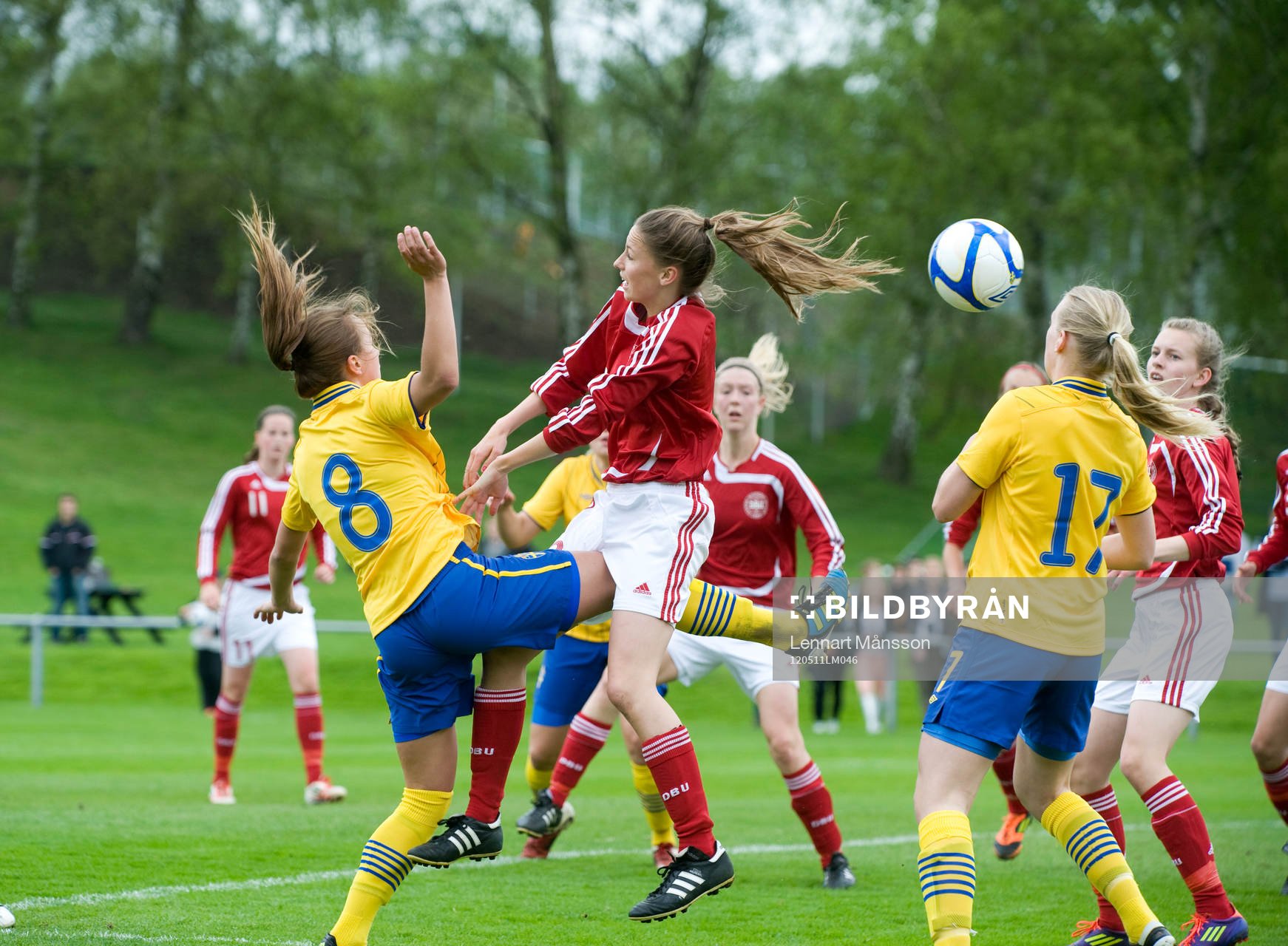 Fotboll, F16, Sverige - Danmark