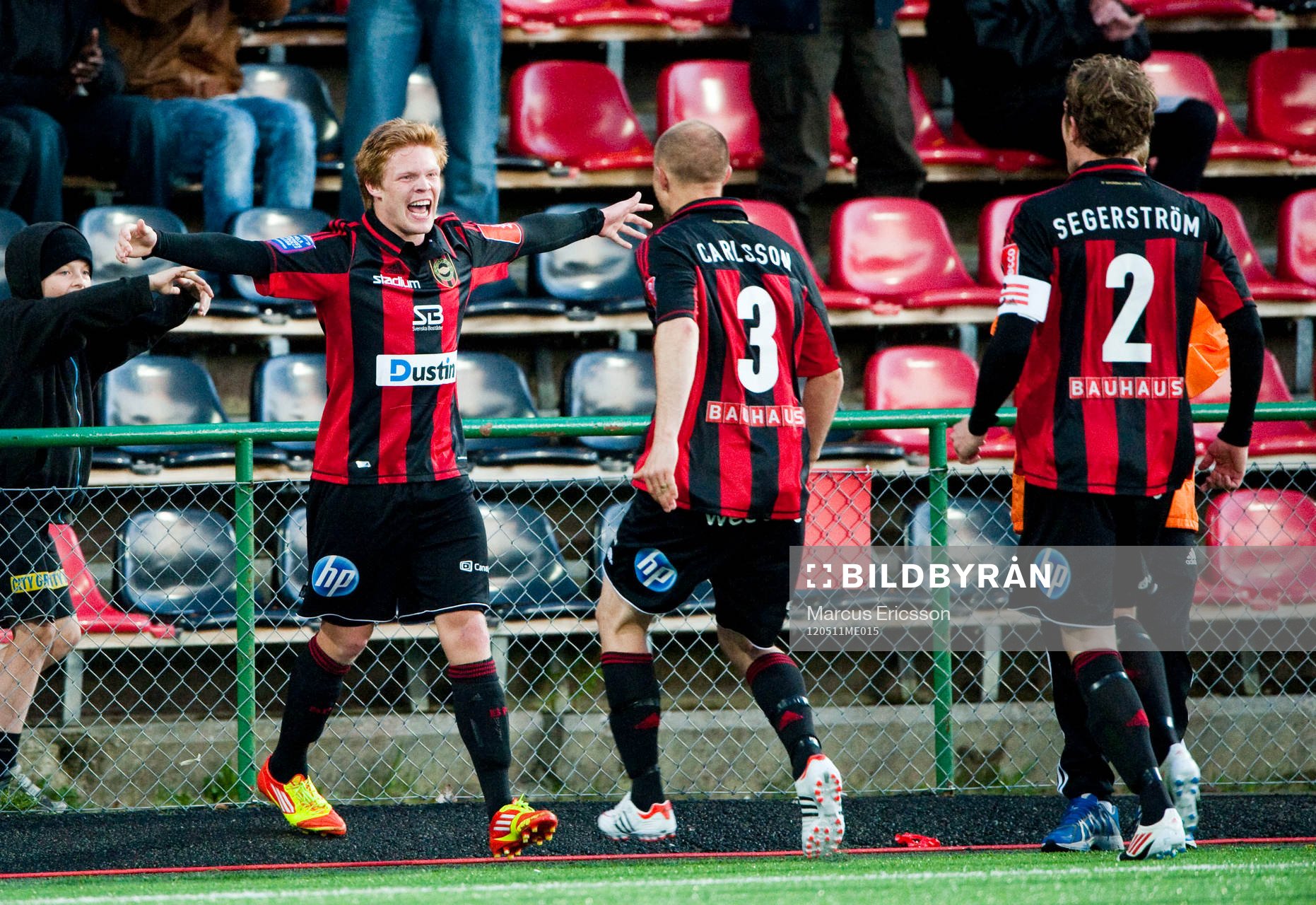 Anton Sandberg Magnusson, Brommapojkarna firar sitt 2-0