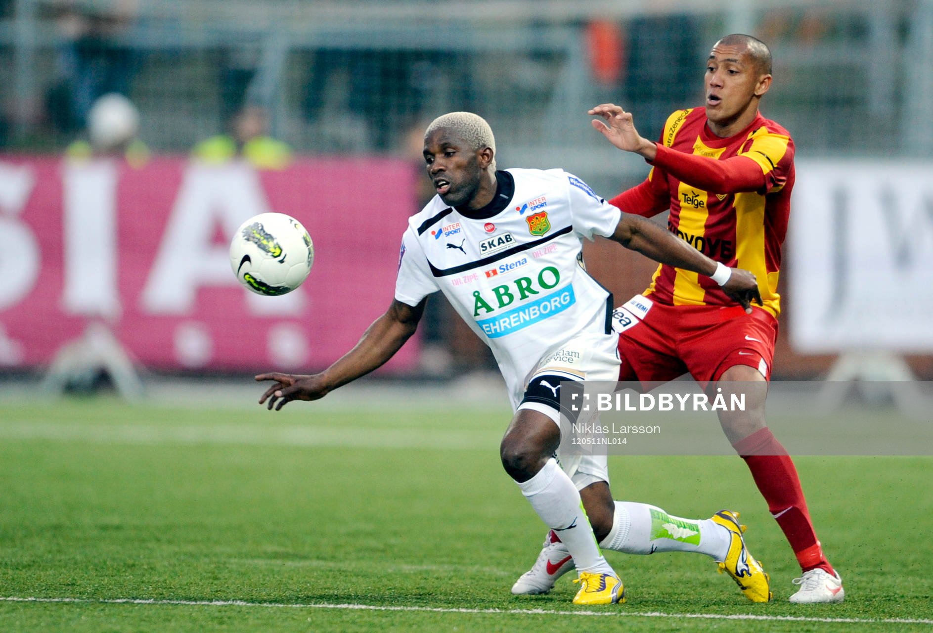 Erik Bassombeng, GAIS och Alessandro Silva Perreira,