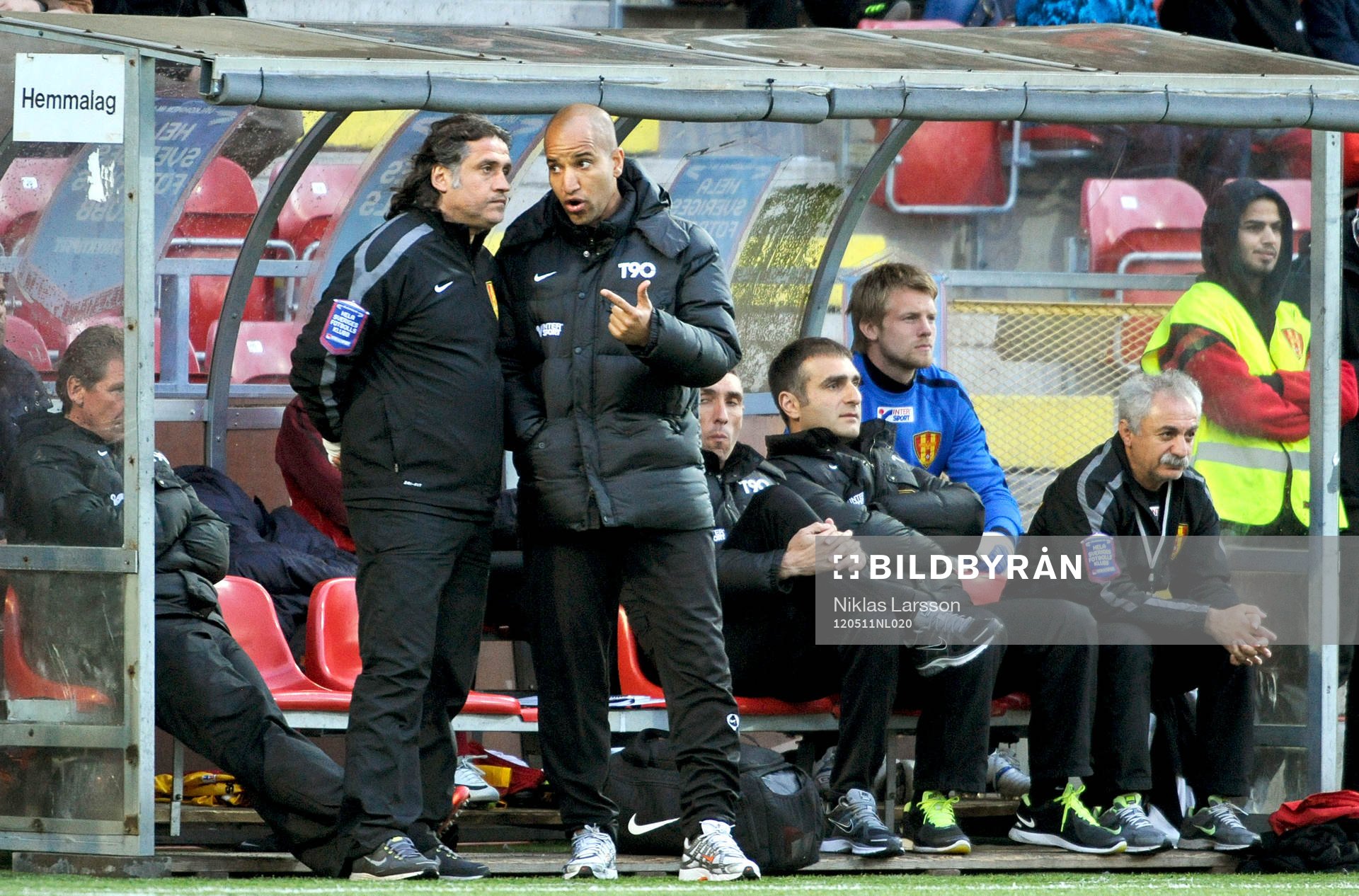 Özcan Melkemichel och Kleber Saarenpää, tränare