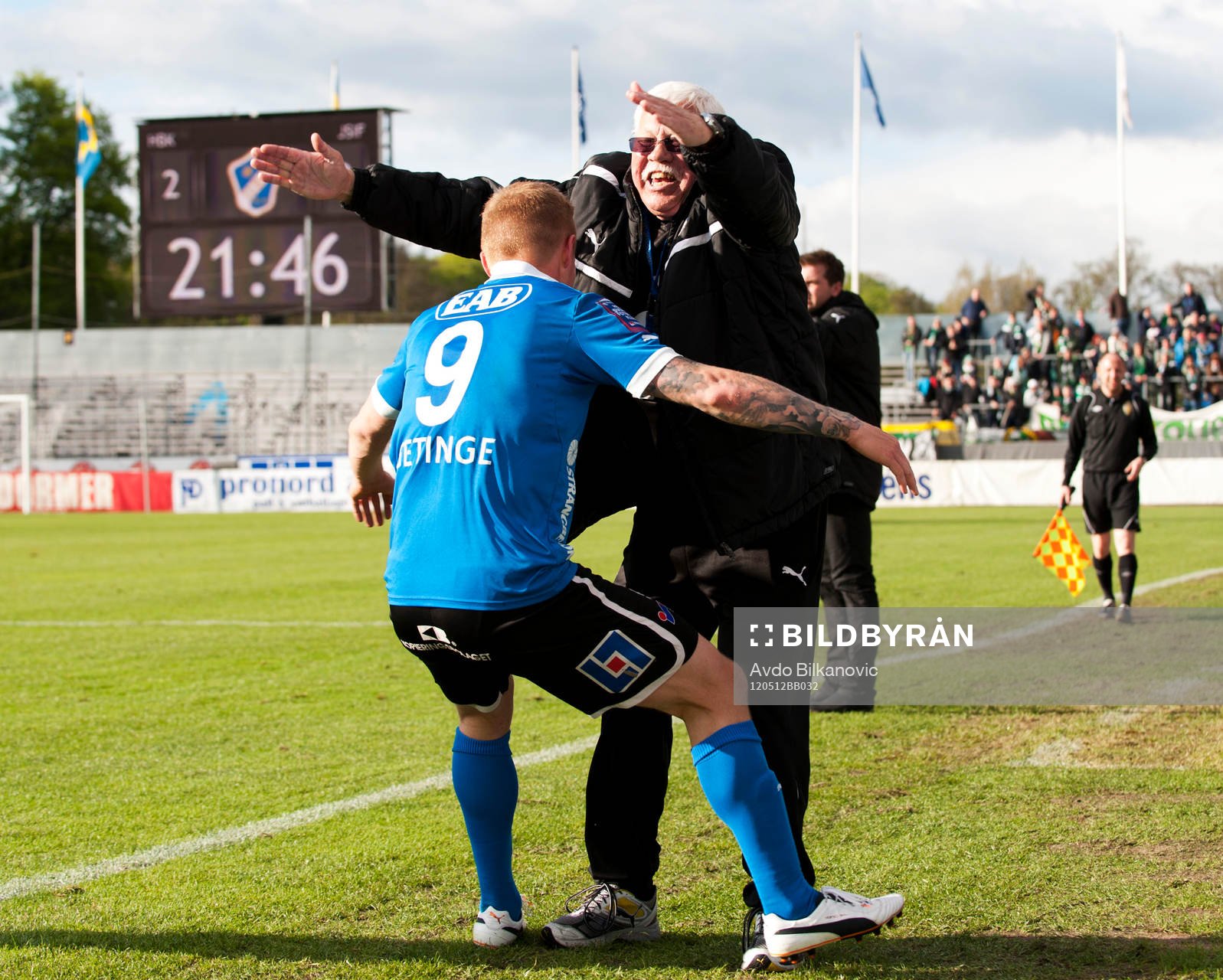  Kristinn Steinthórsson, Halmstad, jubel