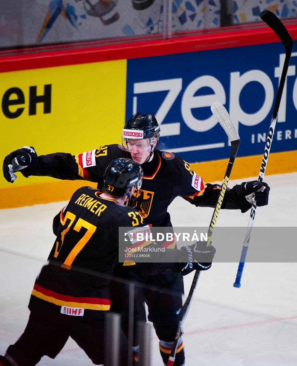 Patrick Reimer och Philip Gogulla, Tyskland, jubel