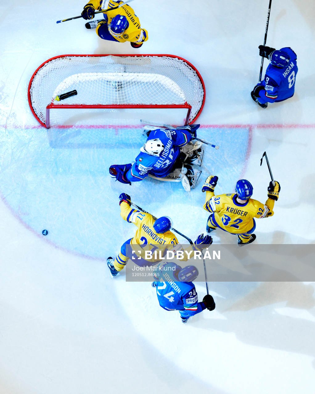 Daniel Alfredsson, Patric Hörnqvist och Marcus Krüger,