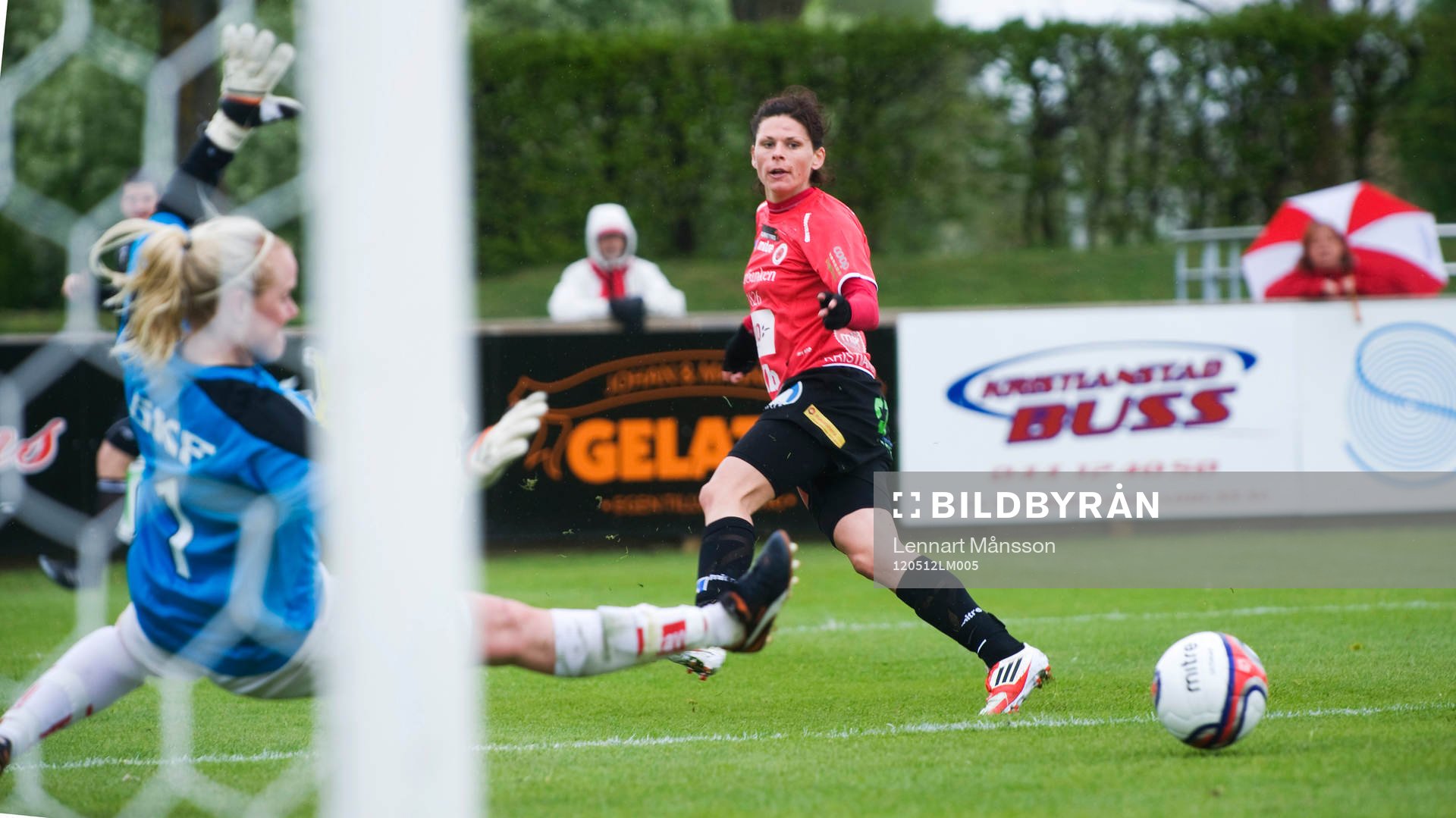 4-1, Susanne Moberg, Kristianstad, som överlistar Kristin